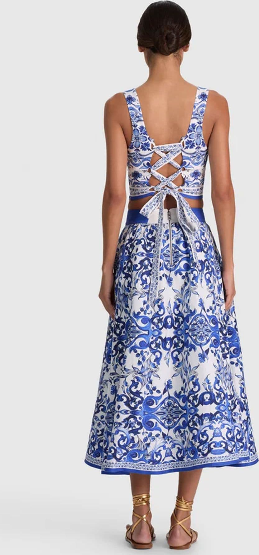 Alice + Olivia  Top White/blue - 3