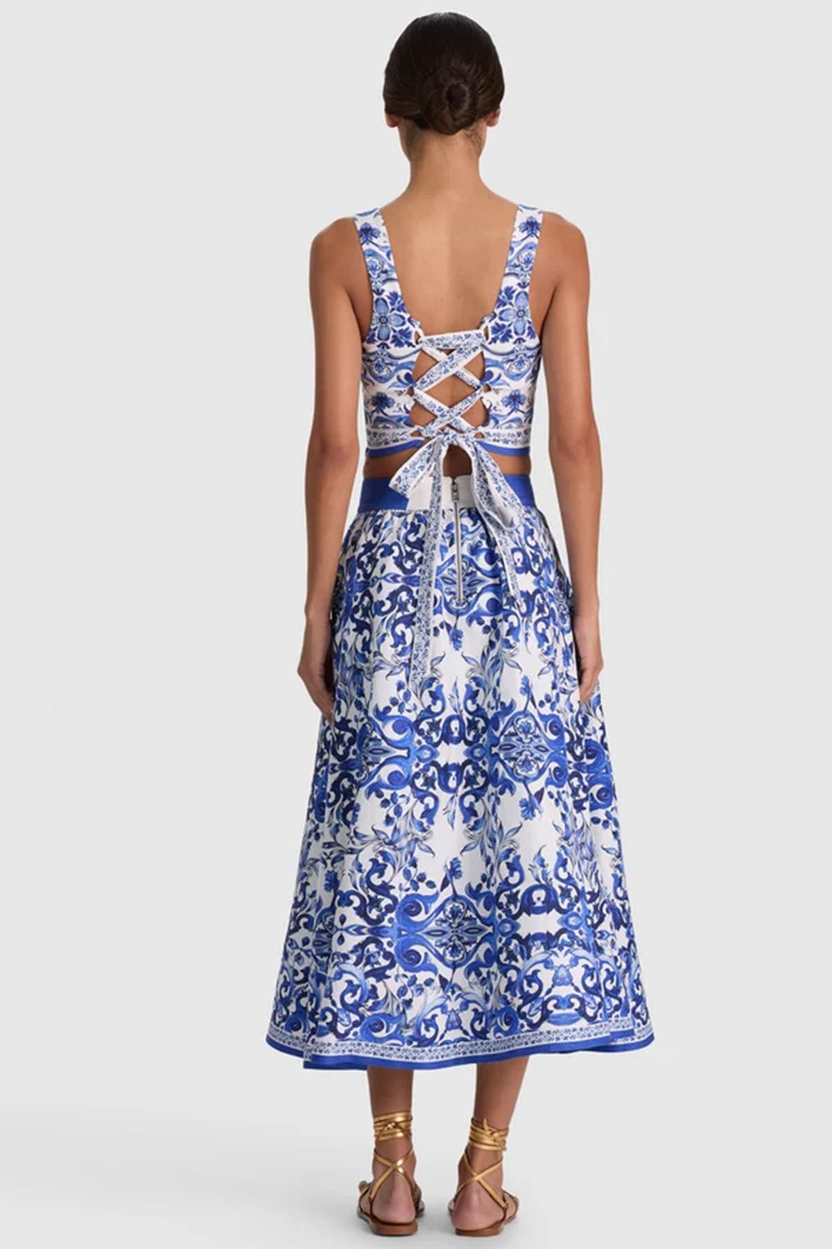 Alice + Olivia  Top White/blue - 3
