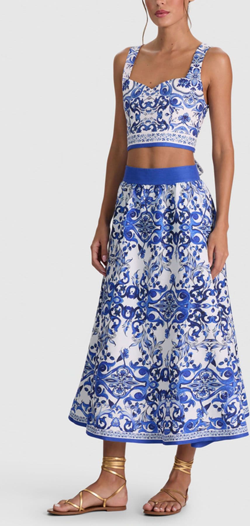 Alice + Olivia  Top White/blue - 4