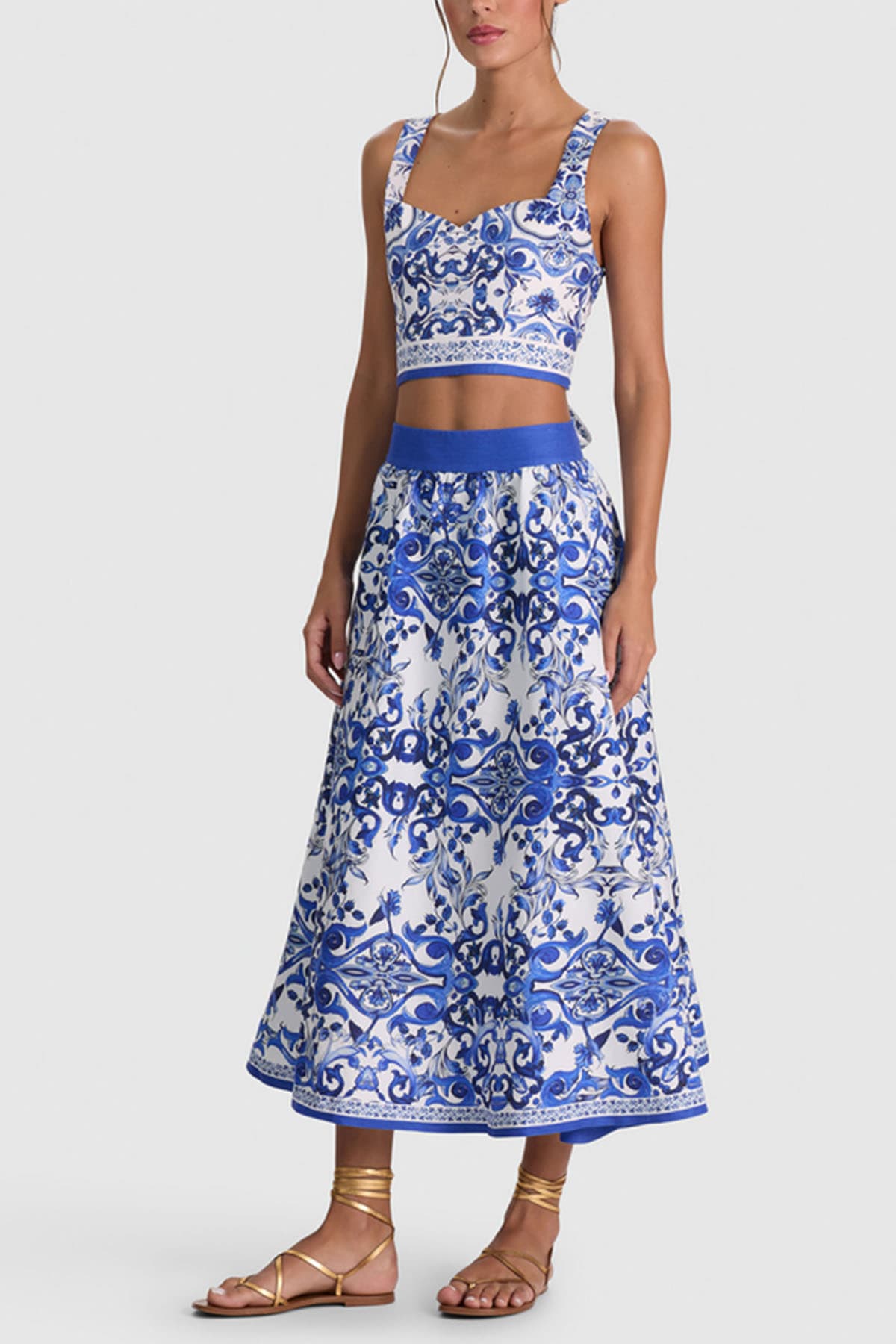 Alice + Olivia  Top White/blue - 4