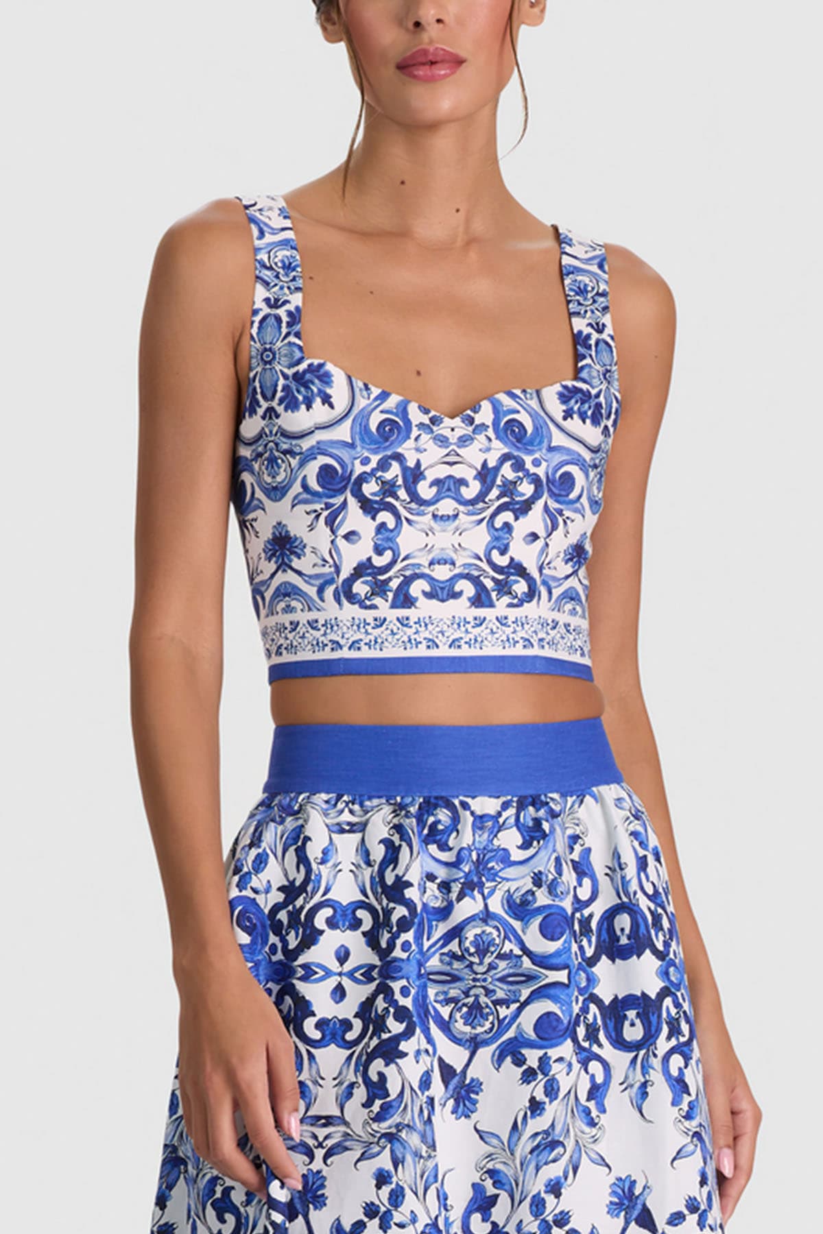 Alice + Olivia  Top White/blue - 5