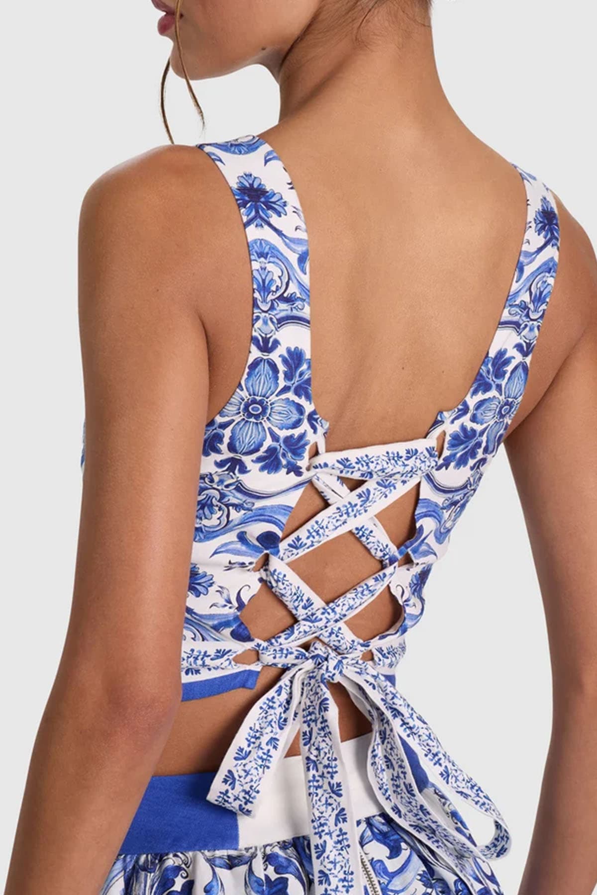 Alice + Olivia  Top White/blue - 6