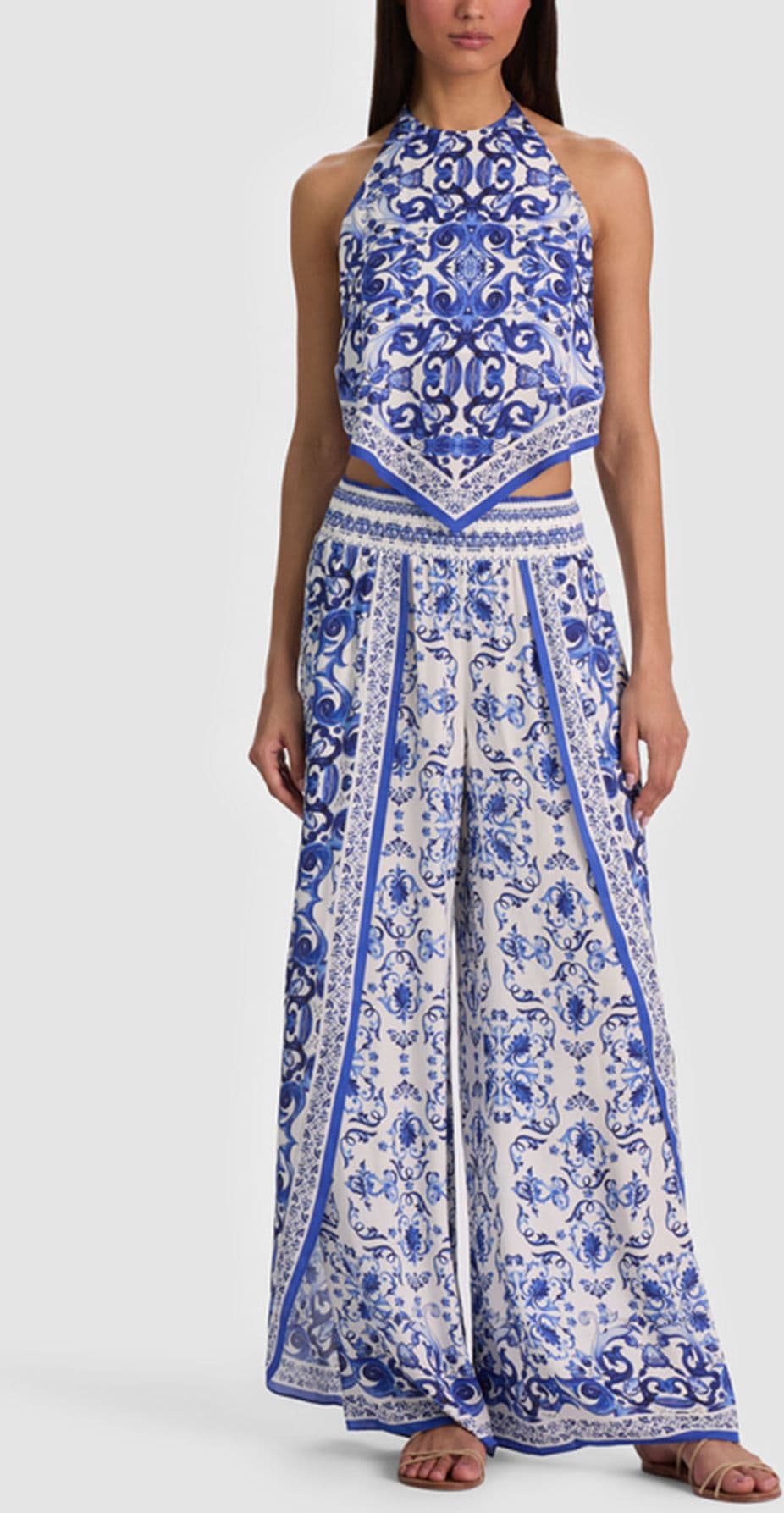 Alice + Olivia  Top White/blue - 2
