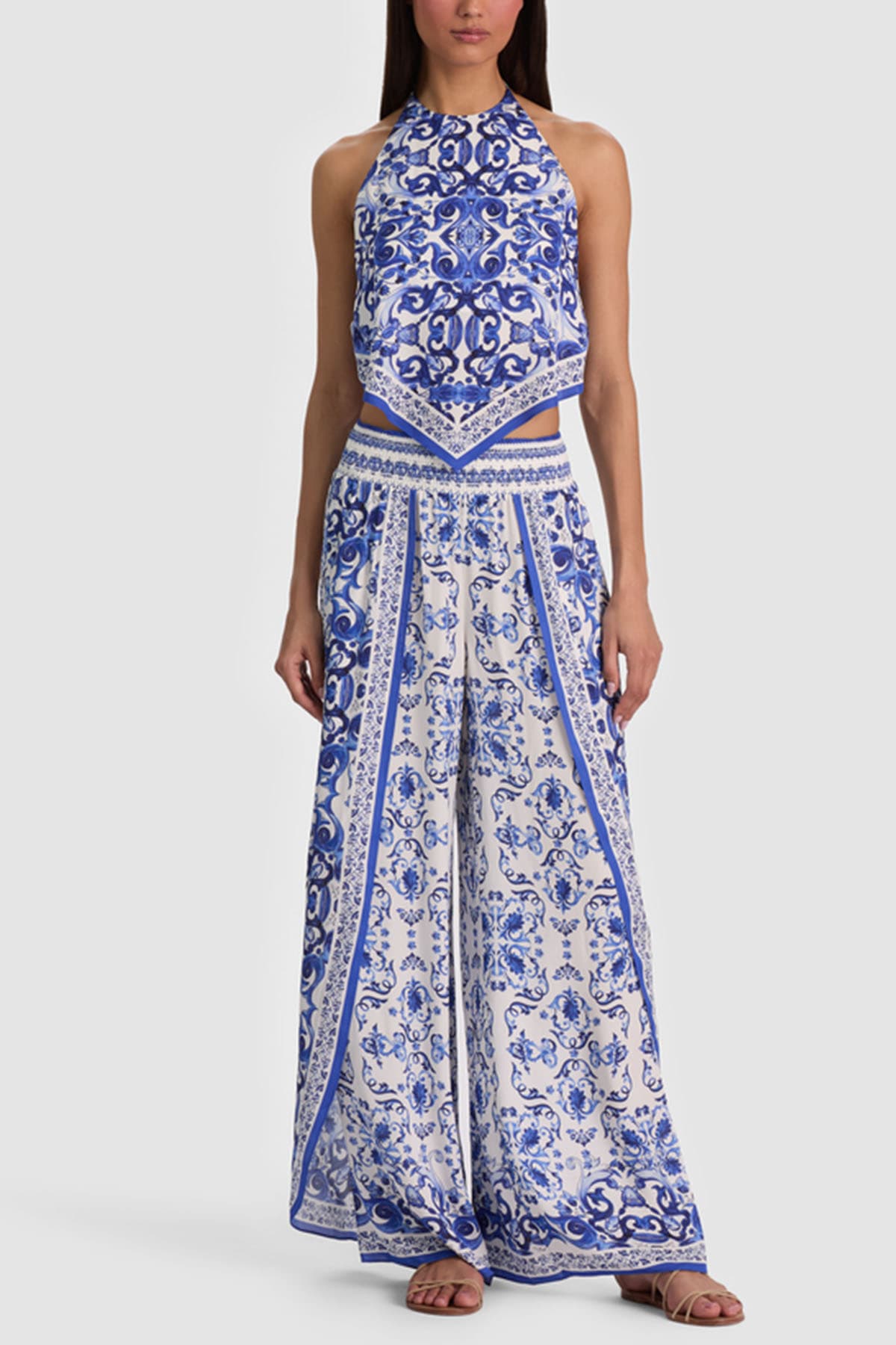 Alice + Olivia  Top White/blue - 2