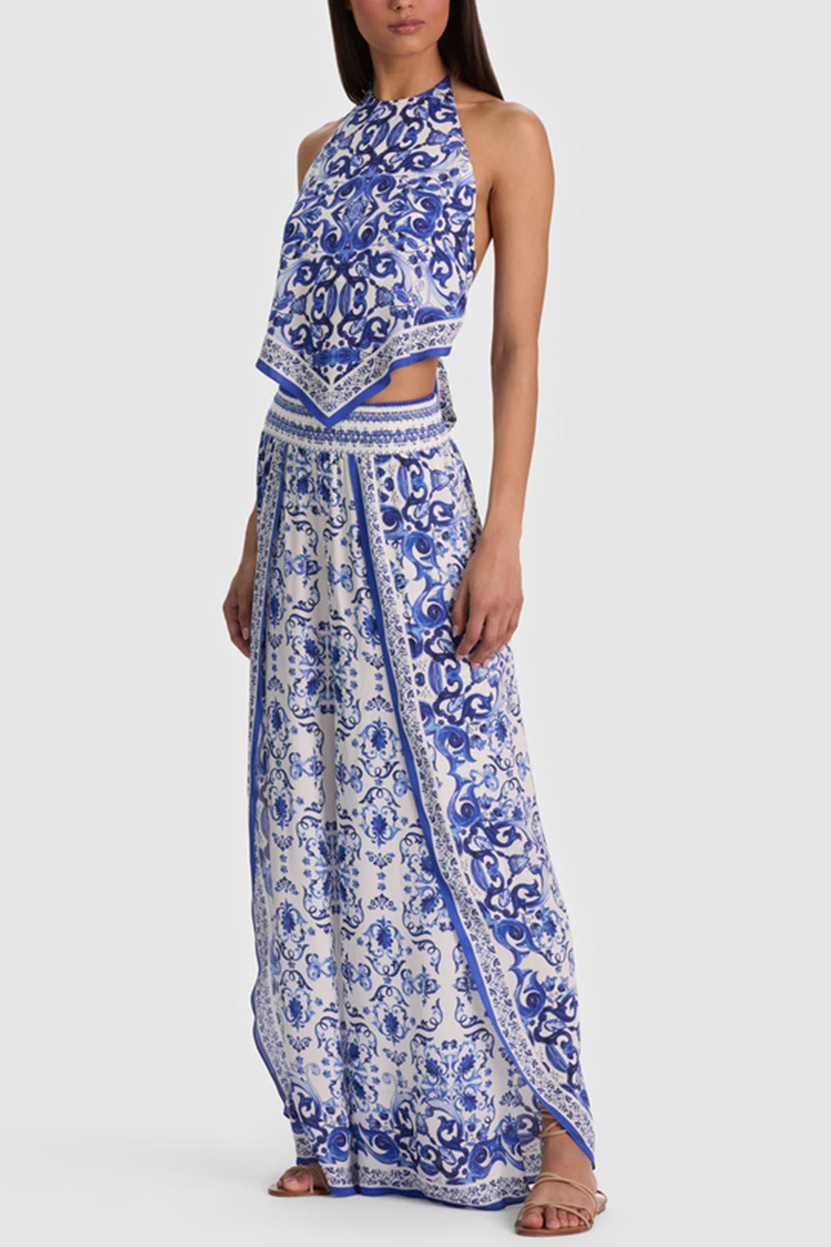 Alice + Olivia  Top White/blue - 4