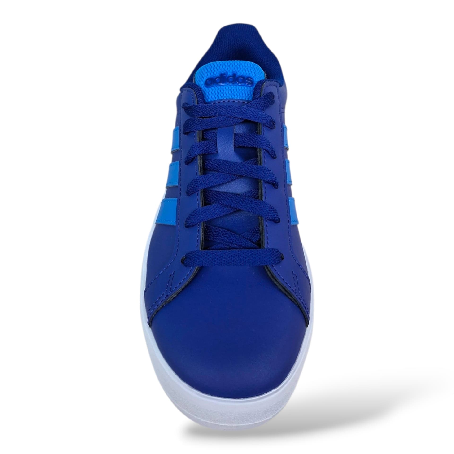 Adidas Grand Court Sneakers Bambini Ragazzi Blue Azzurro | Taglia 36-40 | Pelle | Scarpetteria Gica - 4