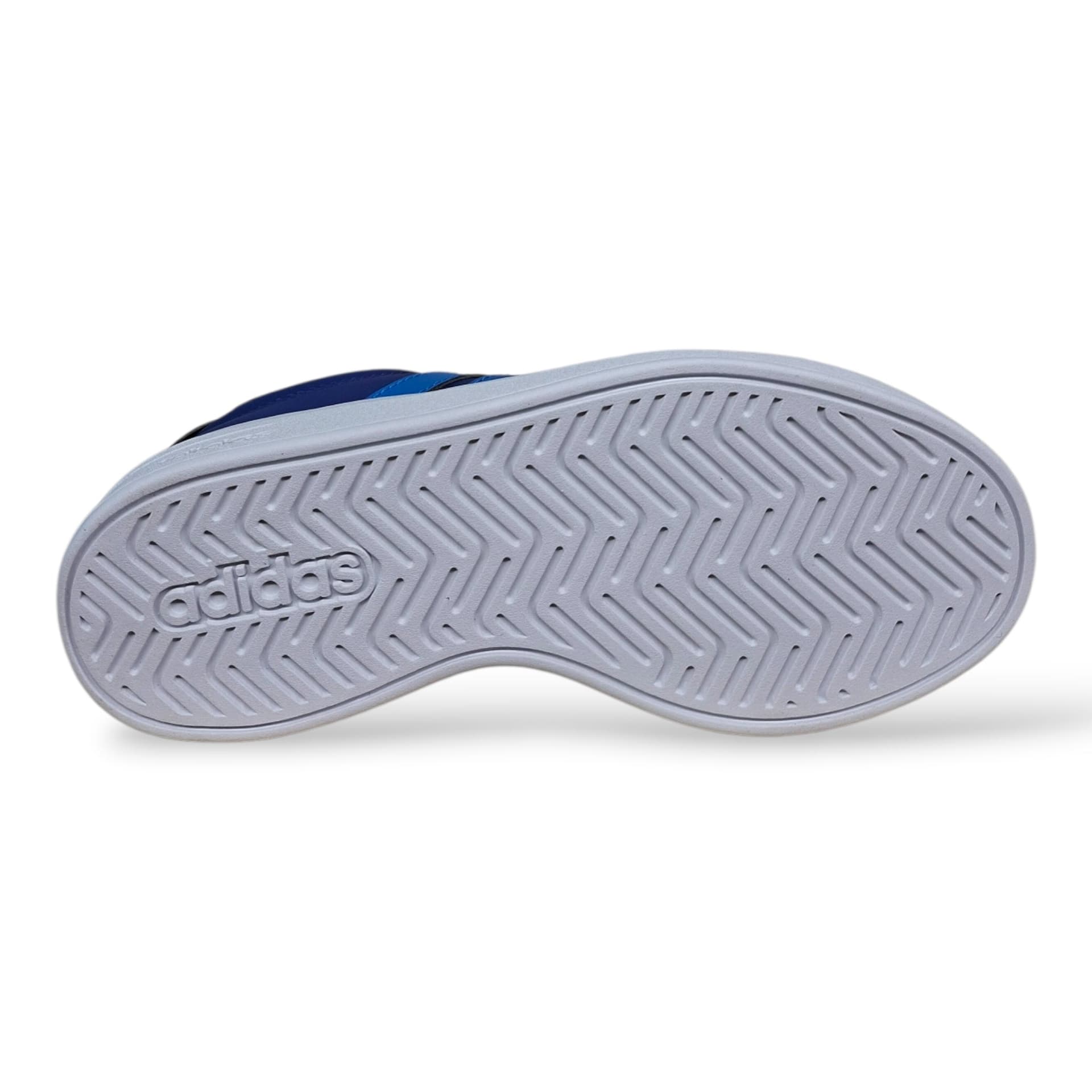 Adidas Grand Court Sneakers Bambini Ragazzi Blue Azzurro | Taglia 36-40 | Pelle | Scarpetteria Gica - 5