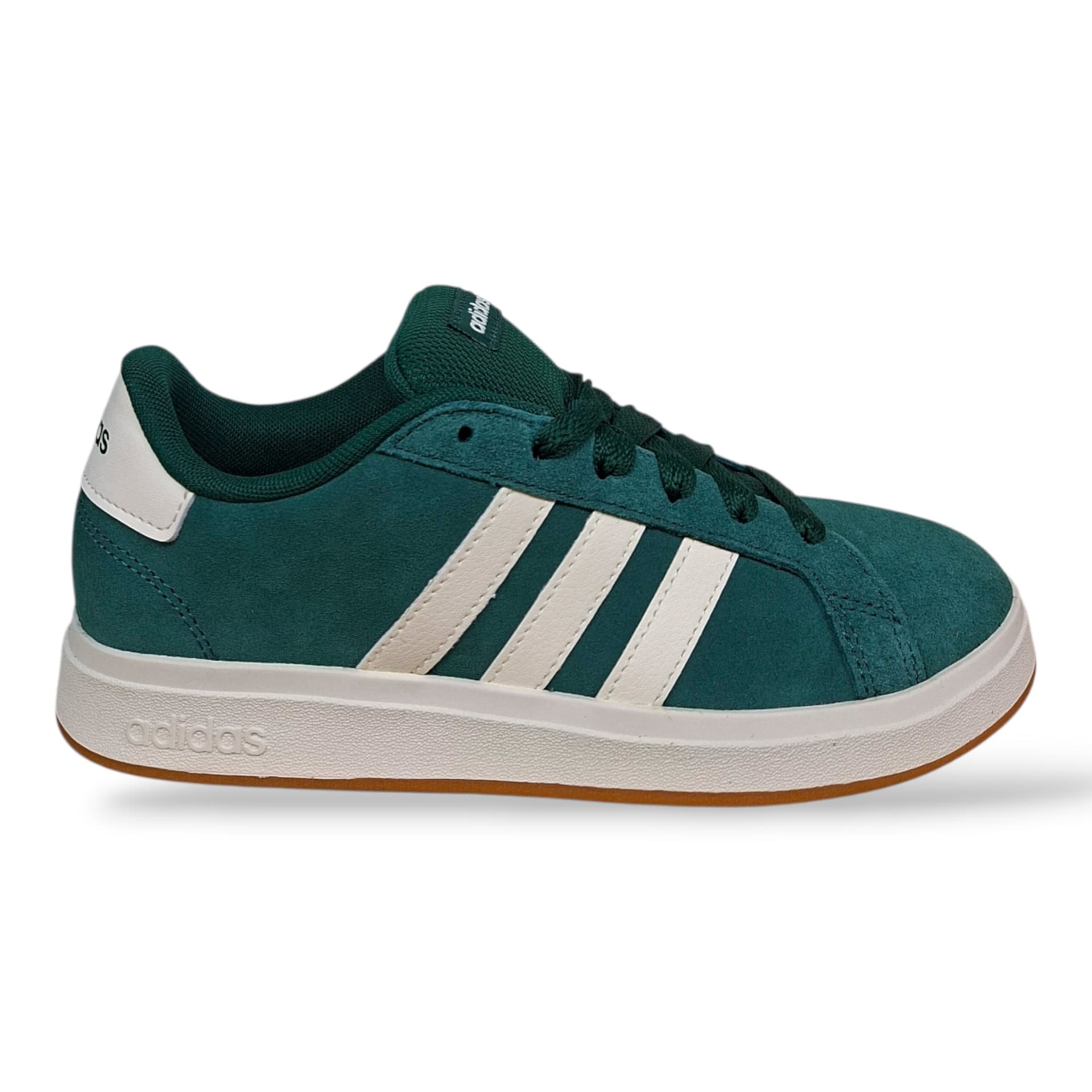 Adidas Grand Court Sneakers Ragazzi Verdone Bianco | Taglia 36-40 | Suede Lacci | Scarpetteria Gica - 6