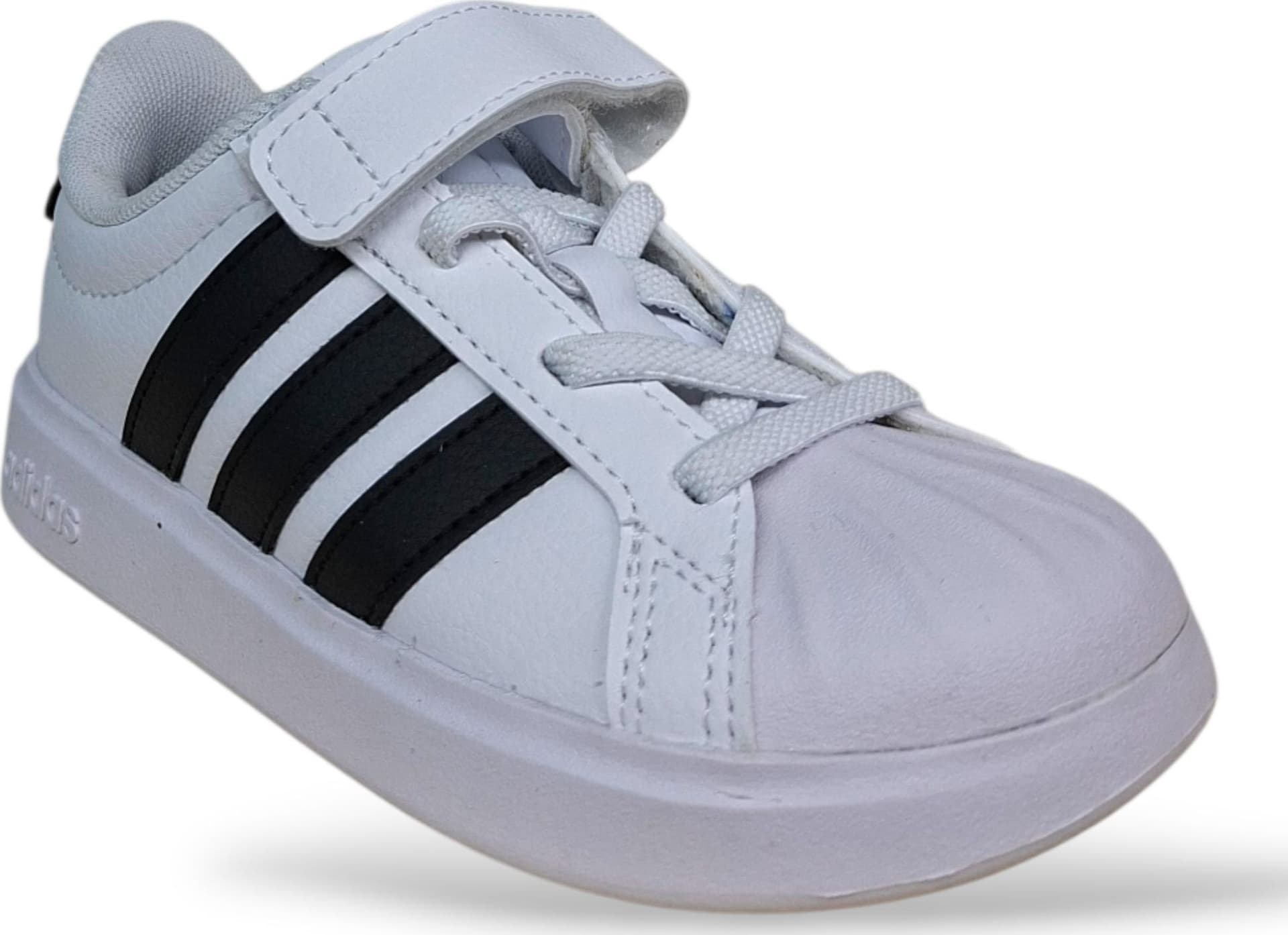 Adidas Streettalk Sneakers Bambini Bianco Nero | Taglia 28-35 | Laccio Elastico Velcro | Scarpetteria Gica - 2