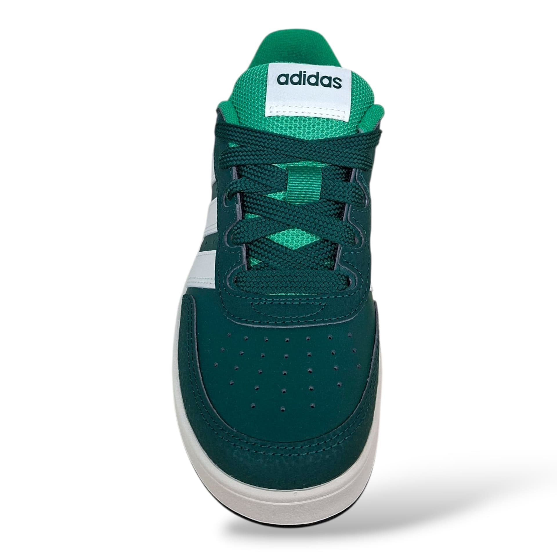 Adidas Breakbase Sneakers Bambini Ragazzi Verdone Bianco | Taglia 36-40 | Pelle Tennis | Scarpetteria Gica - 4