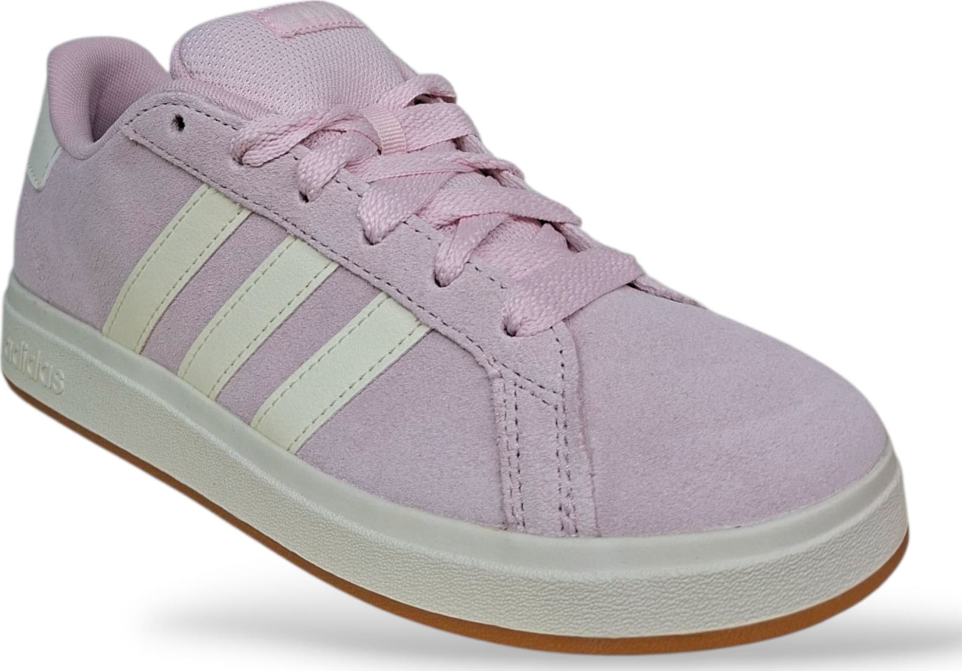 Adidas Grand Court Sneakers Ragazze Rosa Bianco | Taglia 36-40 | Suede Lacci | Scarpetteria Gica - 2