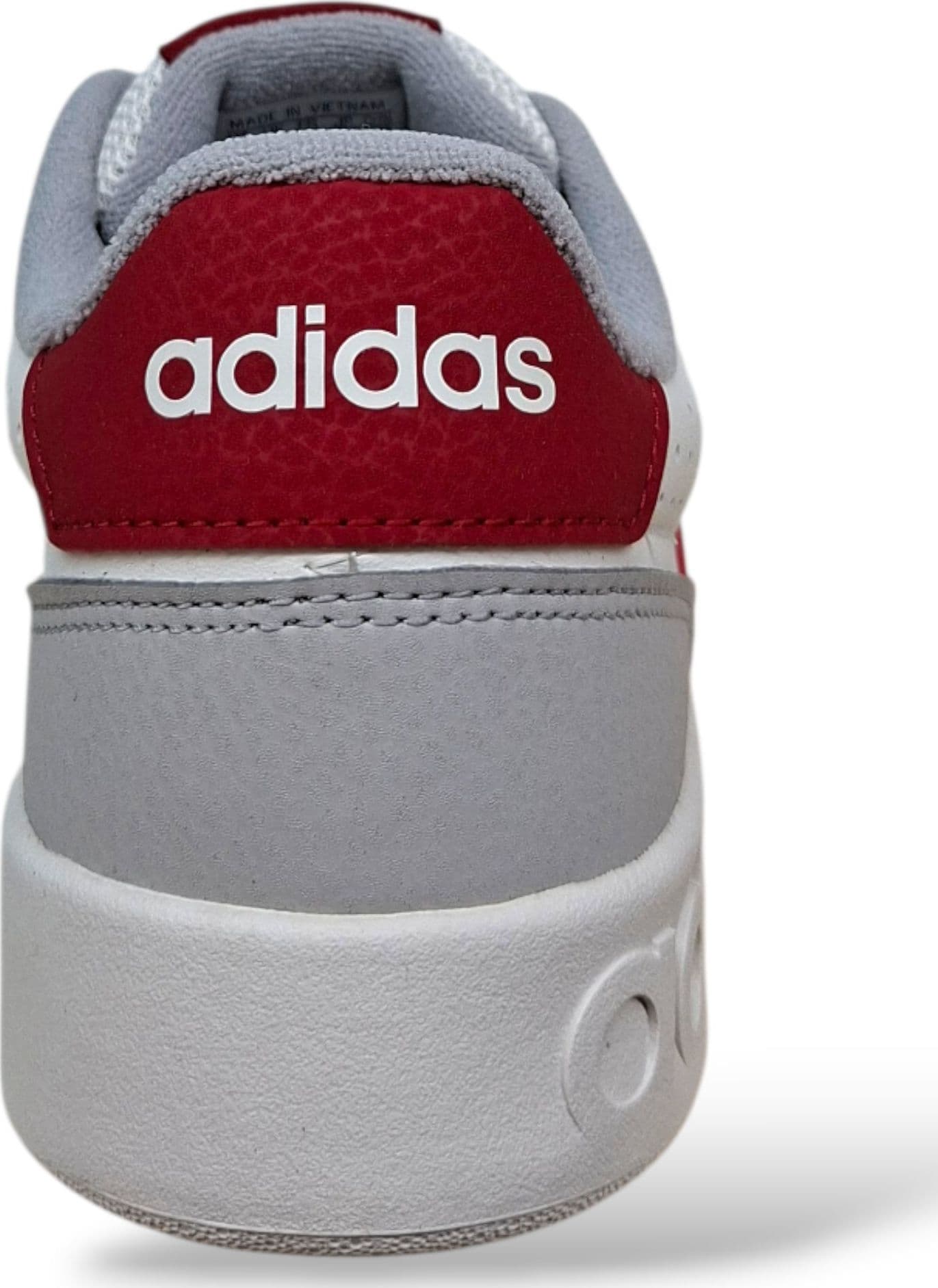 Adidas Breakbase Sneakers Bambini Ragazzi Bianco Grigio Rosso | Taglia 36-40 | Pelle | Scarpetteria Gica - 3