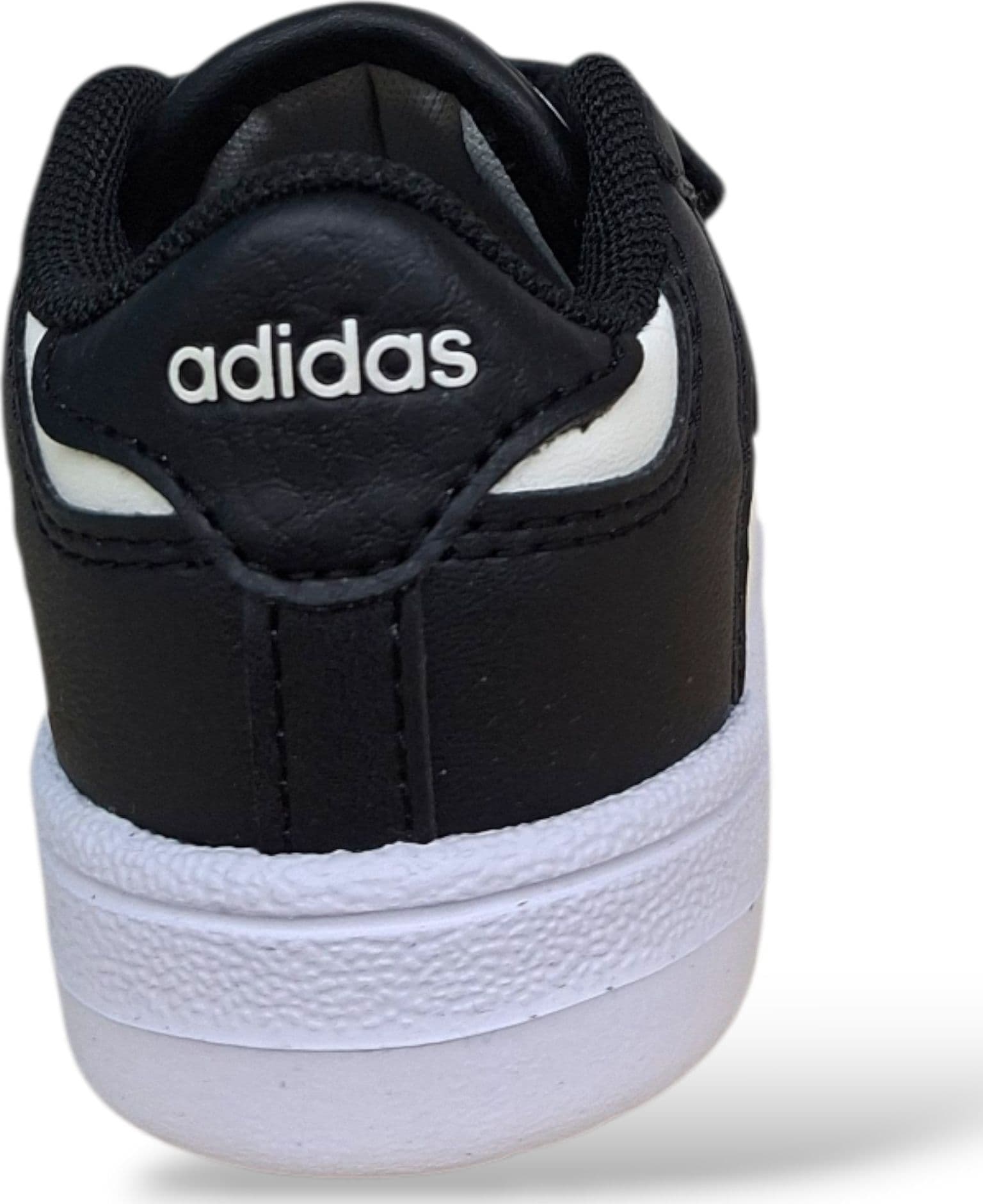 Adidas Rapid Court Sneakers Bambini Nero Bianco | Taglia 21-27 | Velcro Pratico | Scarpetteria Gica - 3