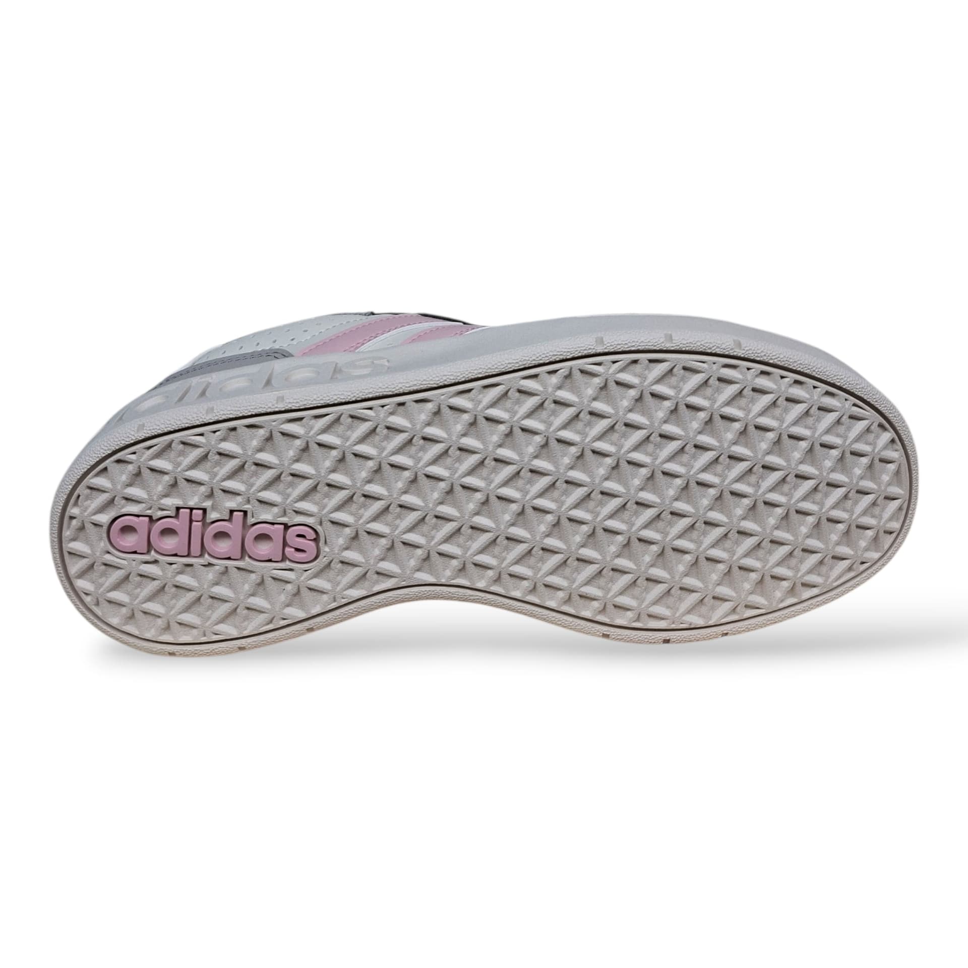 Adidas Breakbase Sneakers Bambine Ragazze Bianco Grigio Rosa | Taglia 36-40 | Pelle Tennis | Scarpetteria Gica - 5