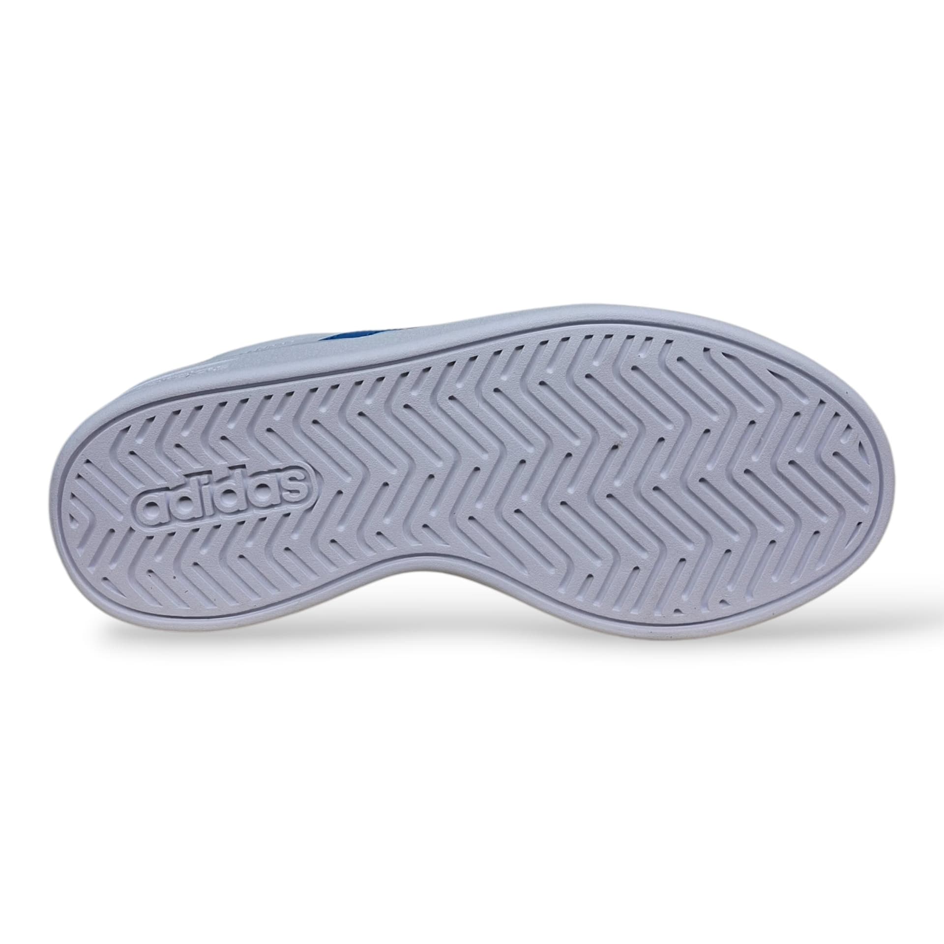 Adidas Grand Court Sneakers Ragazzi Bianco Celeste Grigio | Taglia 36-40 | Pelle Lacci | Scarpetteria Gica - 5