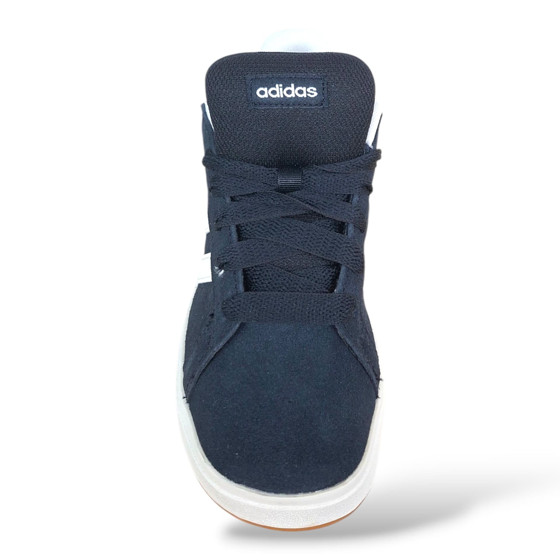 Adidas Grand Court Sneakers Ragazzi Nero Bianco | Taglia 36-40 | Suede Lacci | Scarpetteria Gica - 4