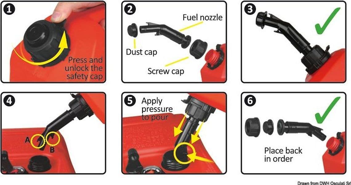 BIDONE Tanica Heavy Duty con bocchello evoluto 20l benzina - 2