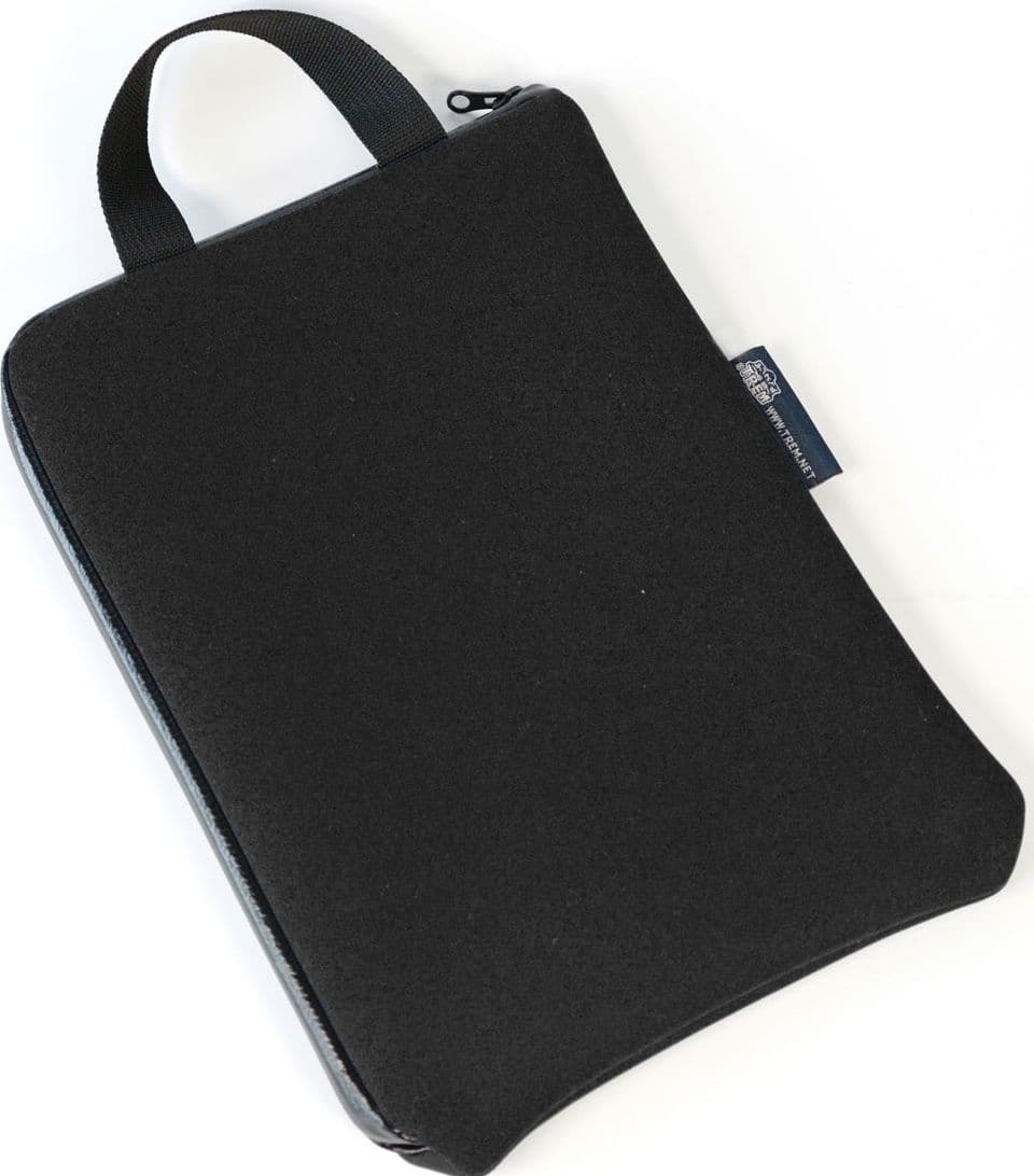 BUSTA PORTADOCUMENTI NERA IN NEOPRENE