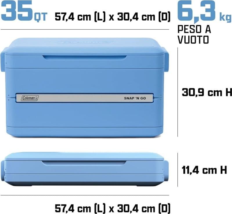 GHIACCIAIA SNAP'N GO 55 QT - 4