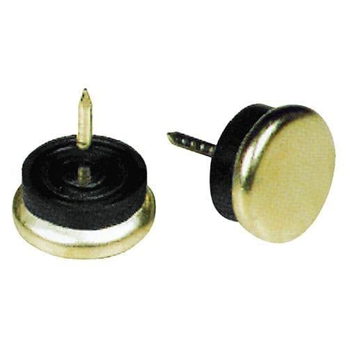 Scivolanti con Chiodo per Mobili Ø40 mm nichel PZ4