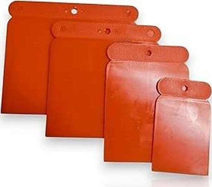 SET SPATOLE CARROZ LISCIE PLASTICA PZ4