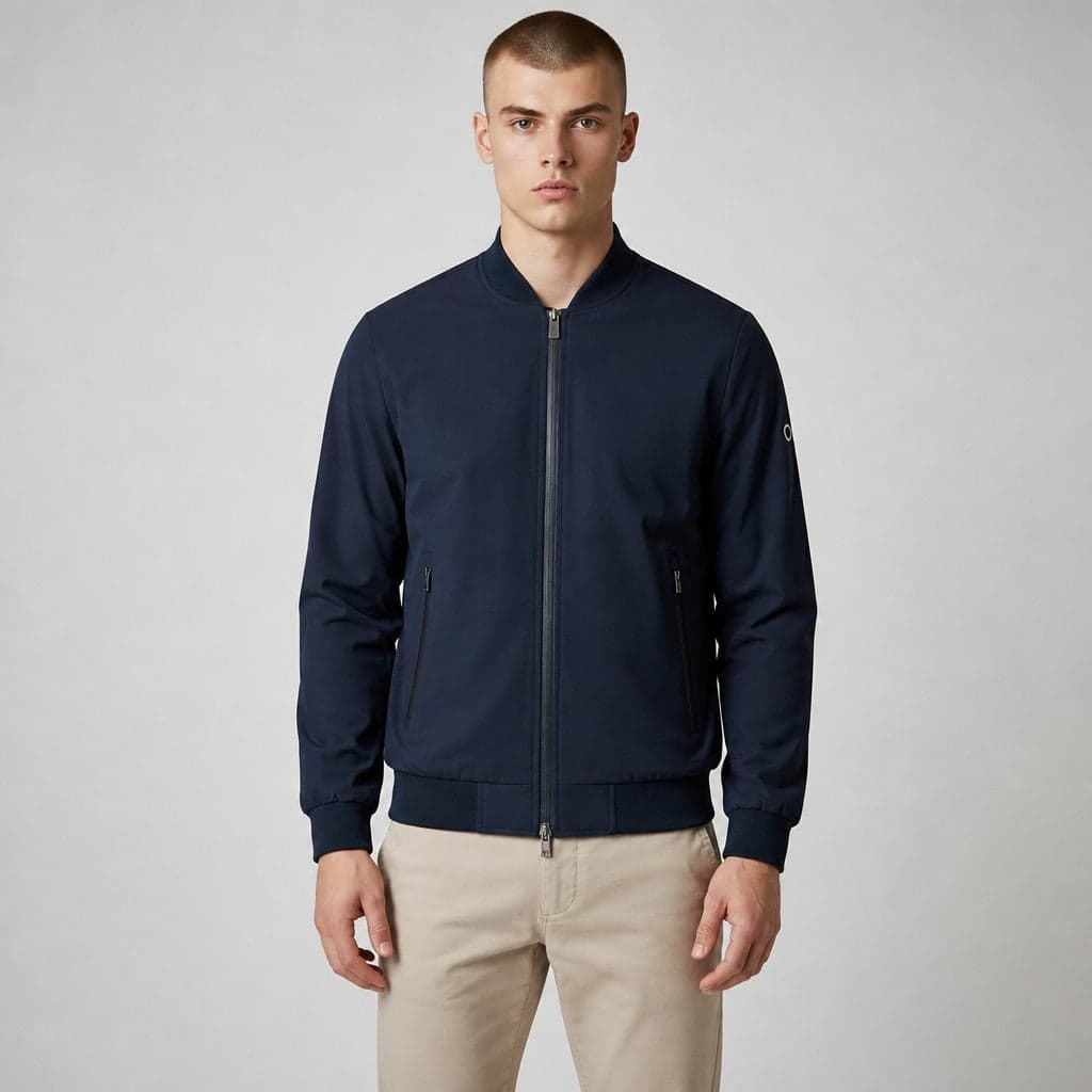 Markup giacca bomber softshell da uomo collo coreana zip tasche con zip - 3