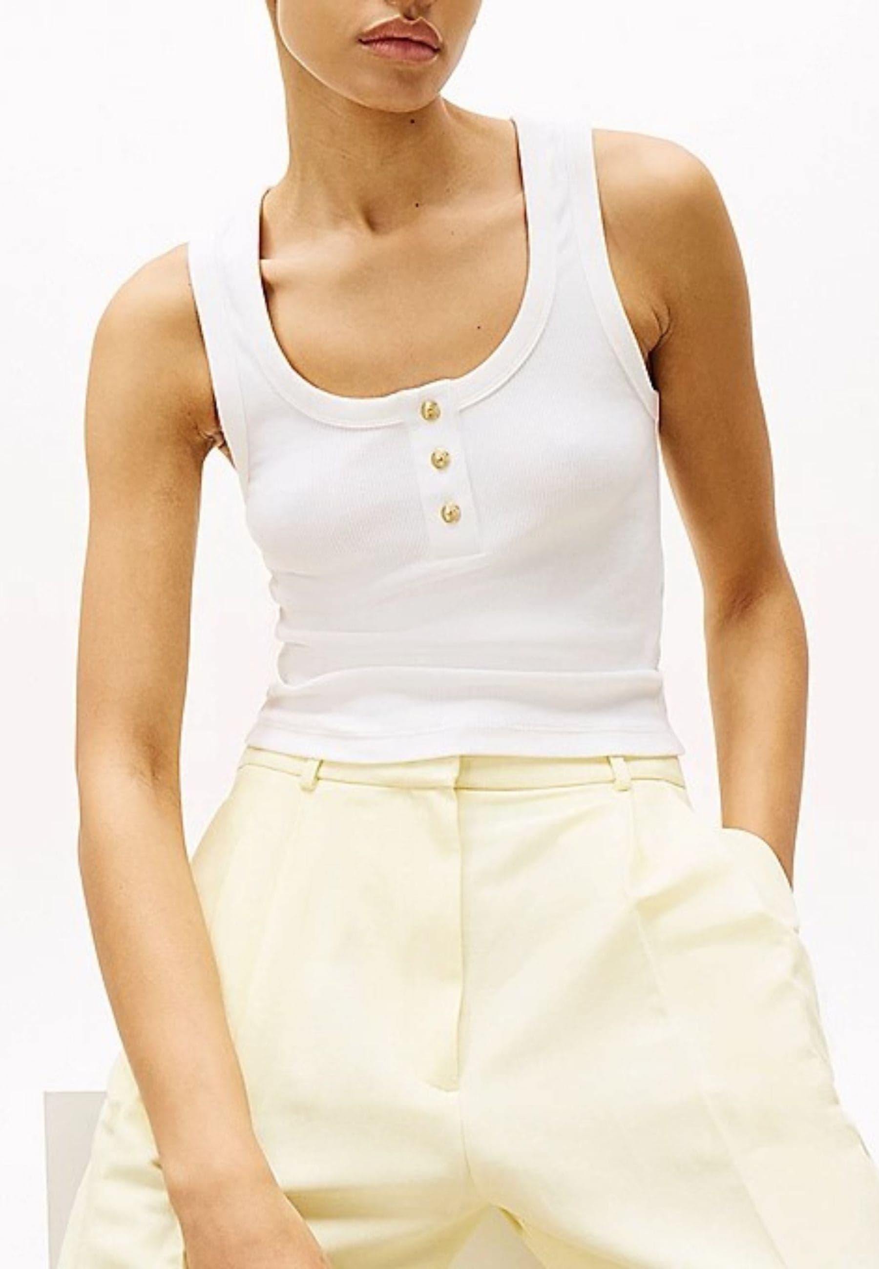 Tommy Hilfiger  CANOTTA SLIM HENLEY GB SCOOP-NK TANK TOP - 5