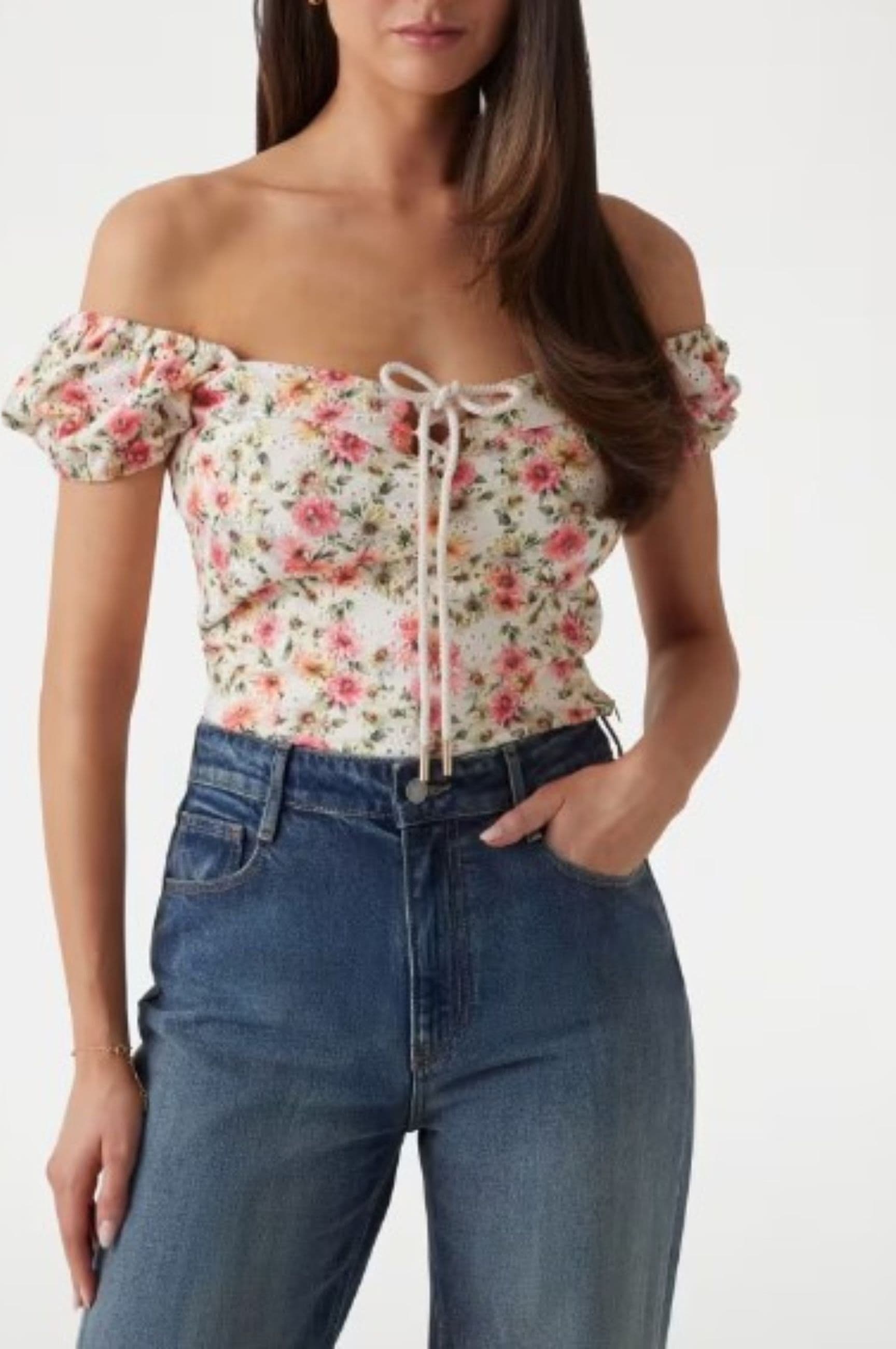 GUESS  TOP ELIANE SS PUFFED TOP - 2