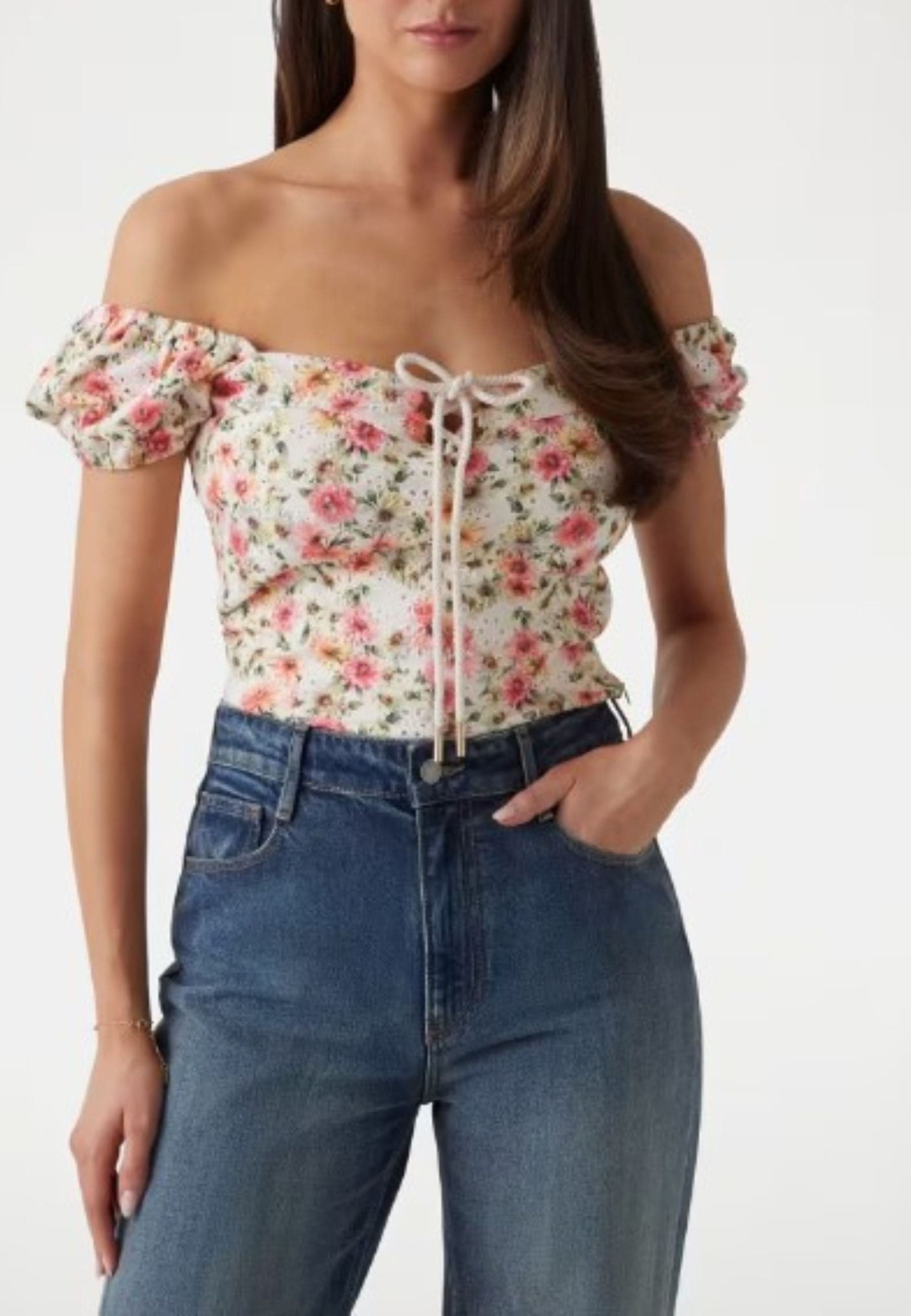 GUESS  TOP ELIANE SS PUFFED TOP - 2