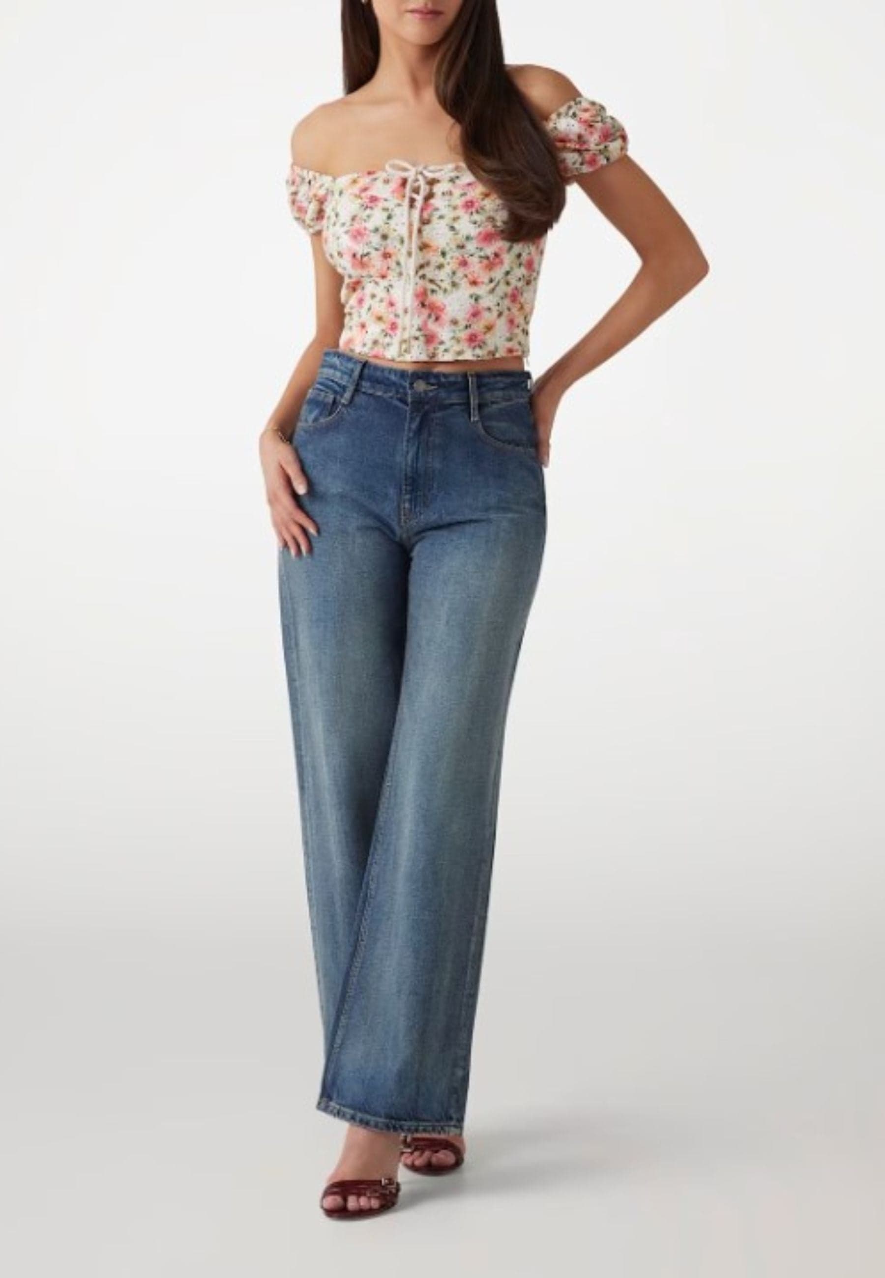 GUESS  TOP ELIANE SS PUFFED TOP - 3