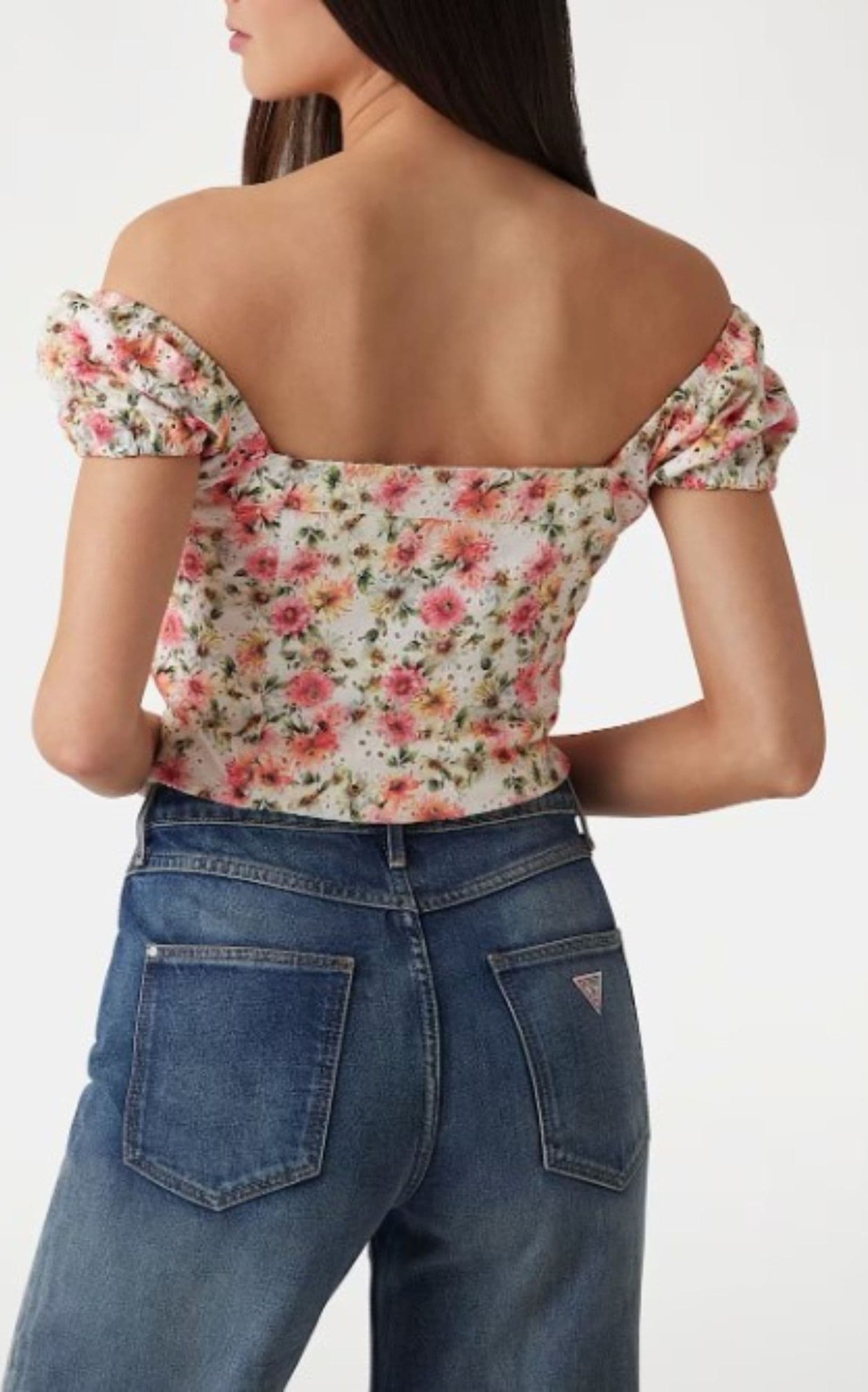 GUESS  TOP ELIANE SS PUFFED TOP - 4
