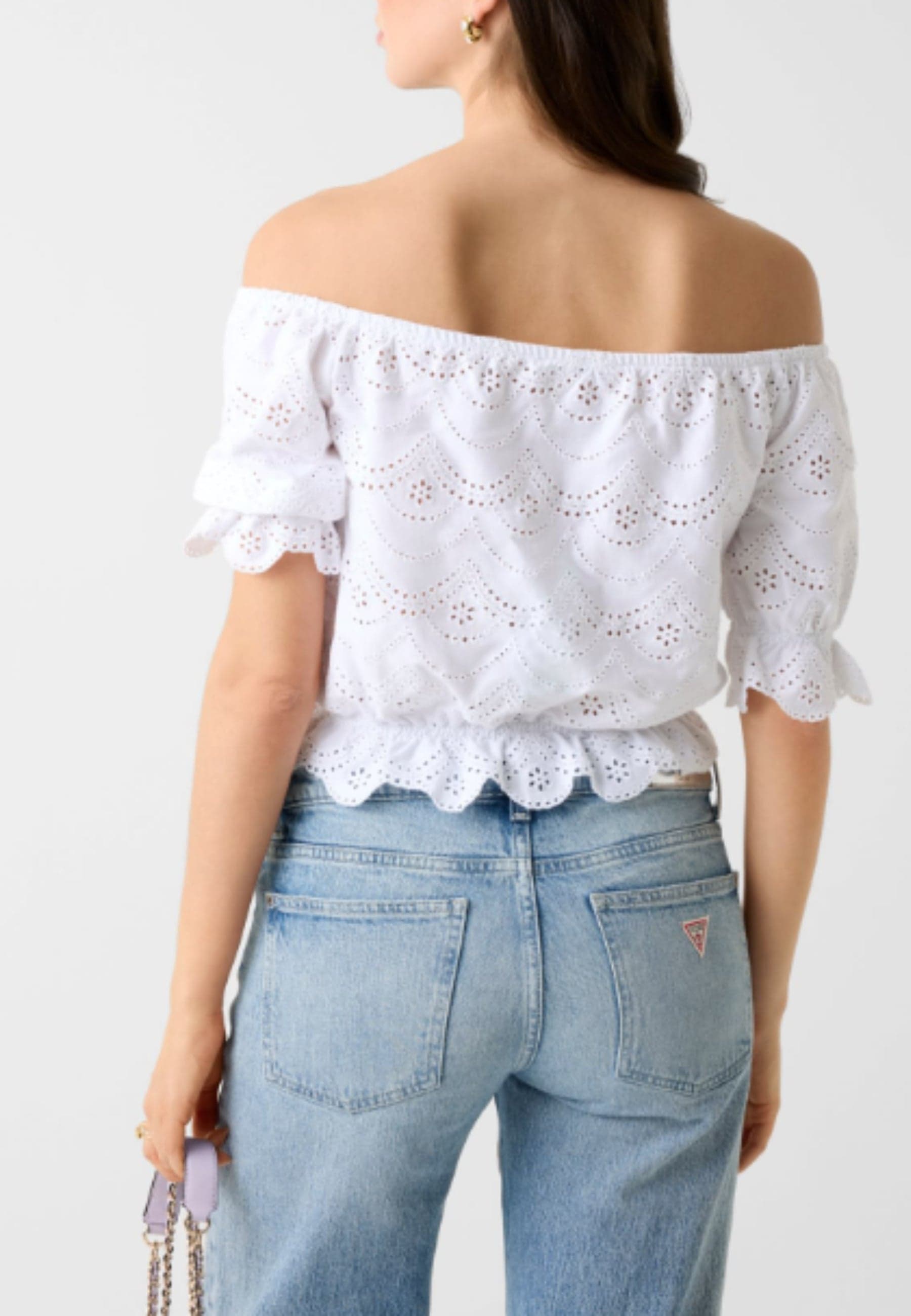 GUESS  TOP SHOULDER OFF EMBROI - 4
