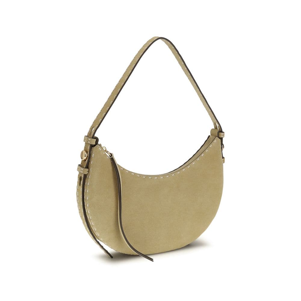 Beige Calf Leather Bos Taurus Shoulder Bag - 2