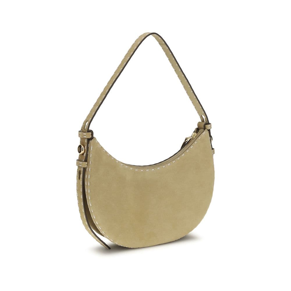 Beige Calf Leather Bos Taurus Shoulder Bag - 3