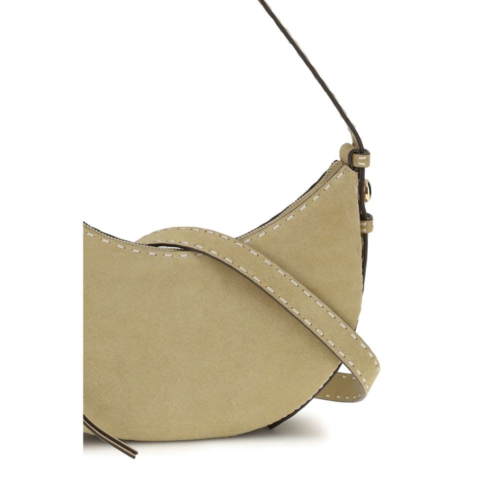 Beige Calf Leather Bos Taurus Shoulder Bag - 4
