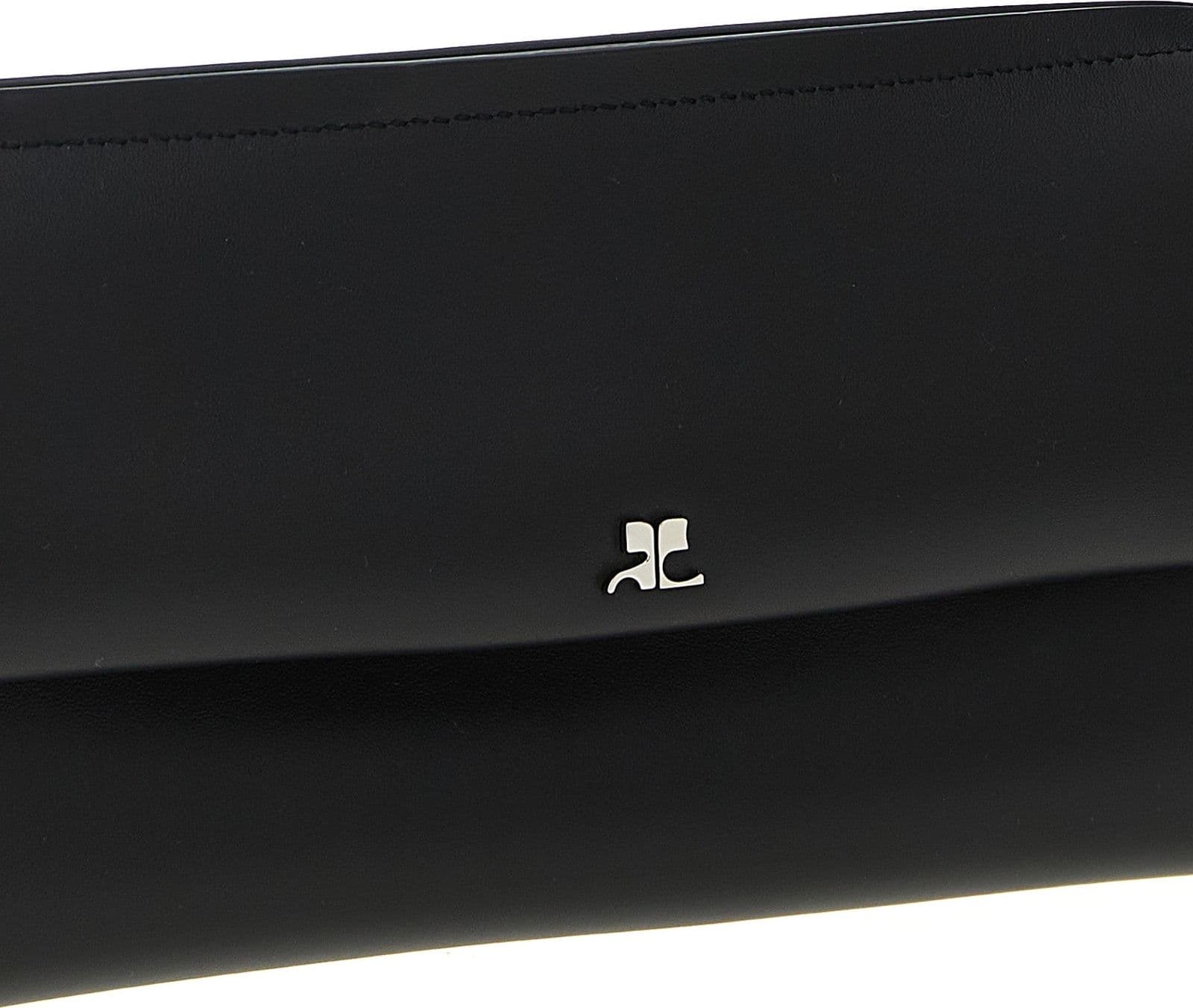 Black Cowhide Clutch Bag - 3