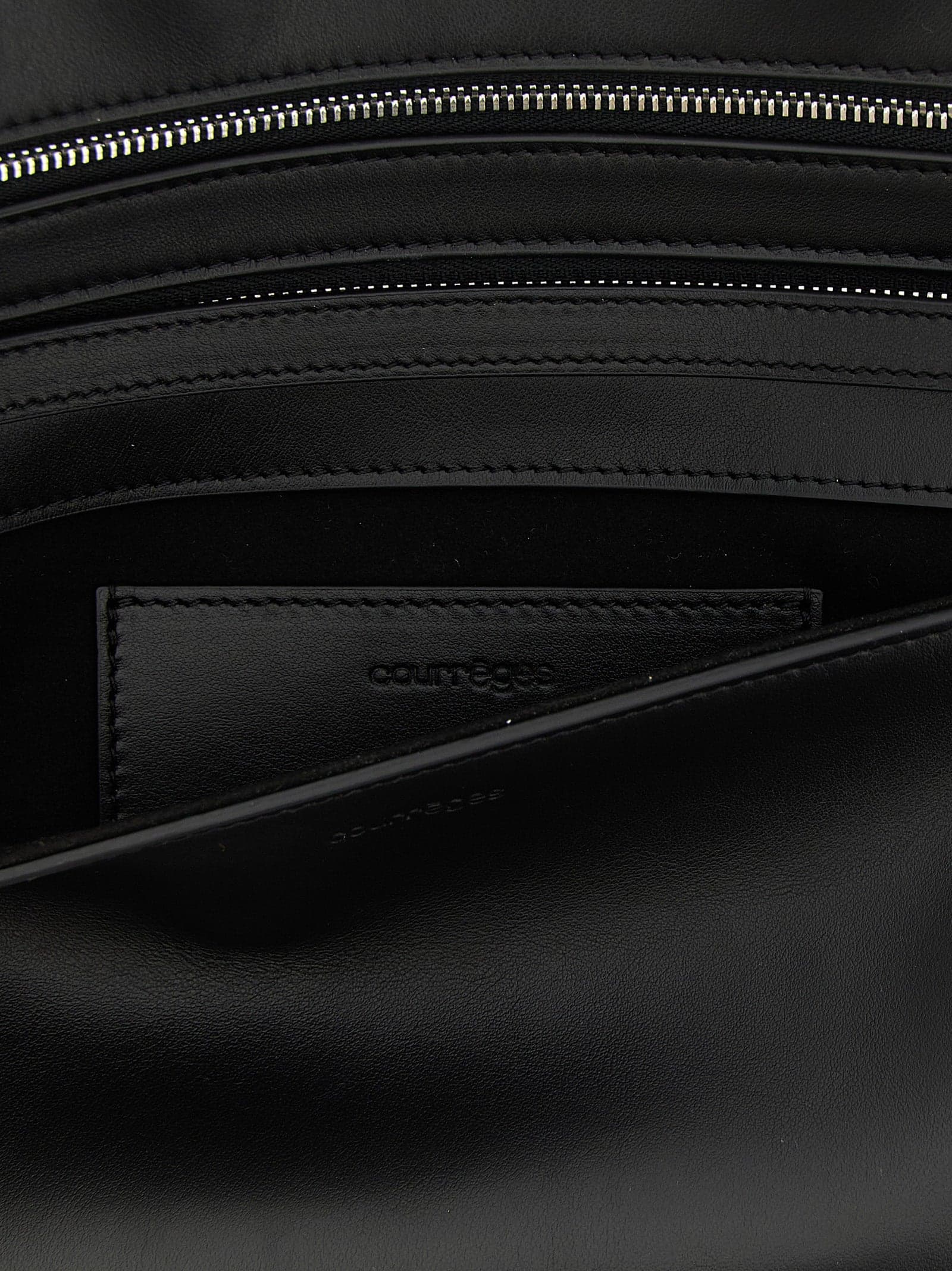 Black Cowhide Clutch Bag - 4