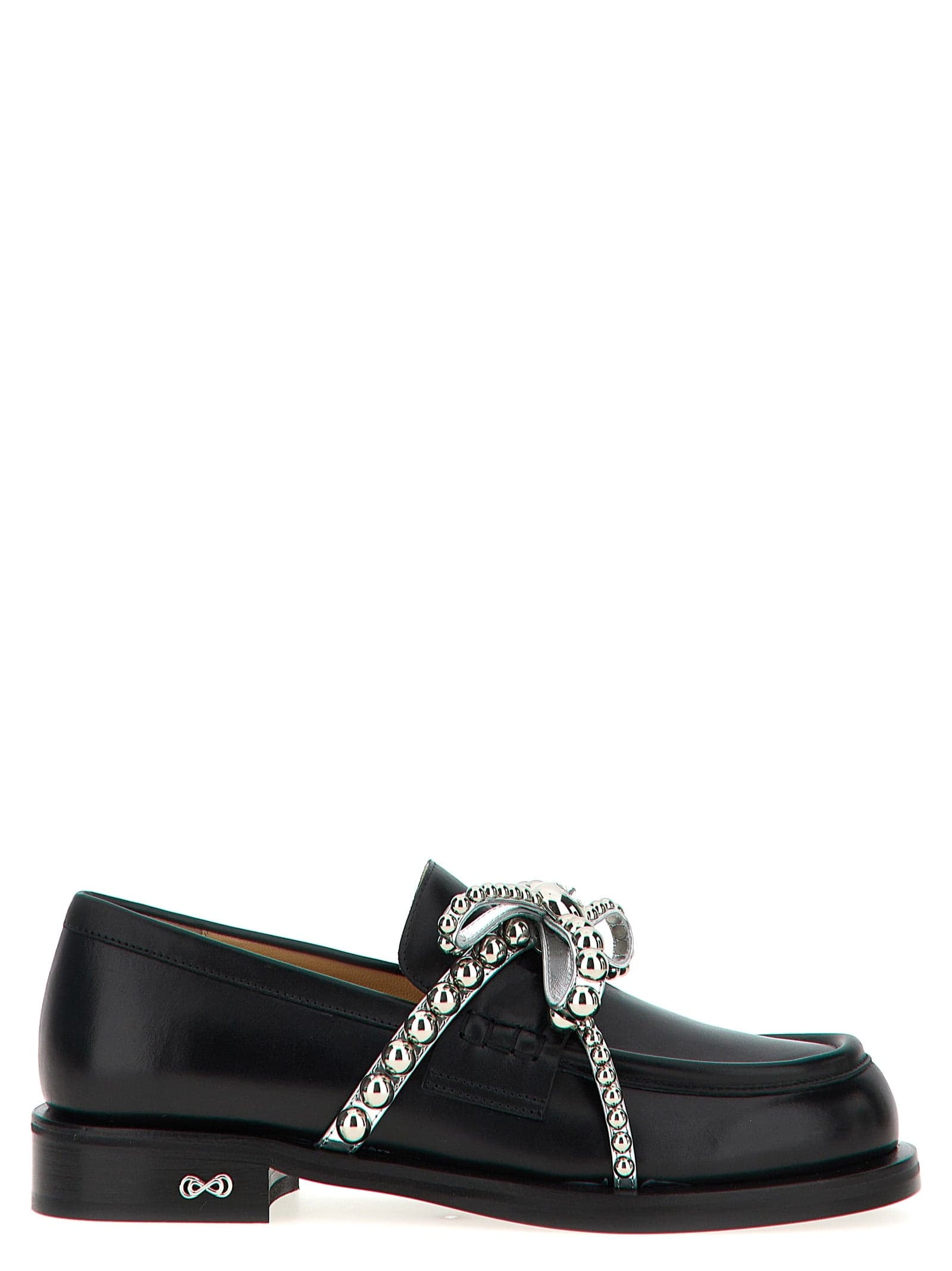 Black Leather Slip-On Loafers
