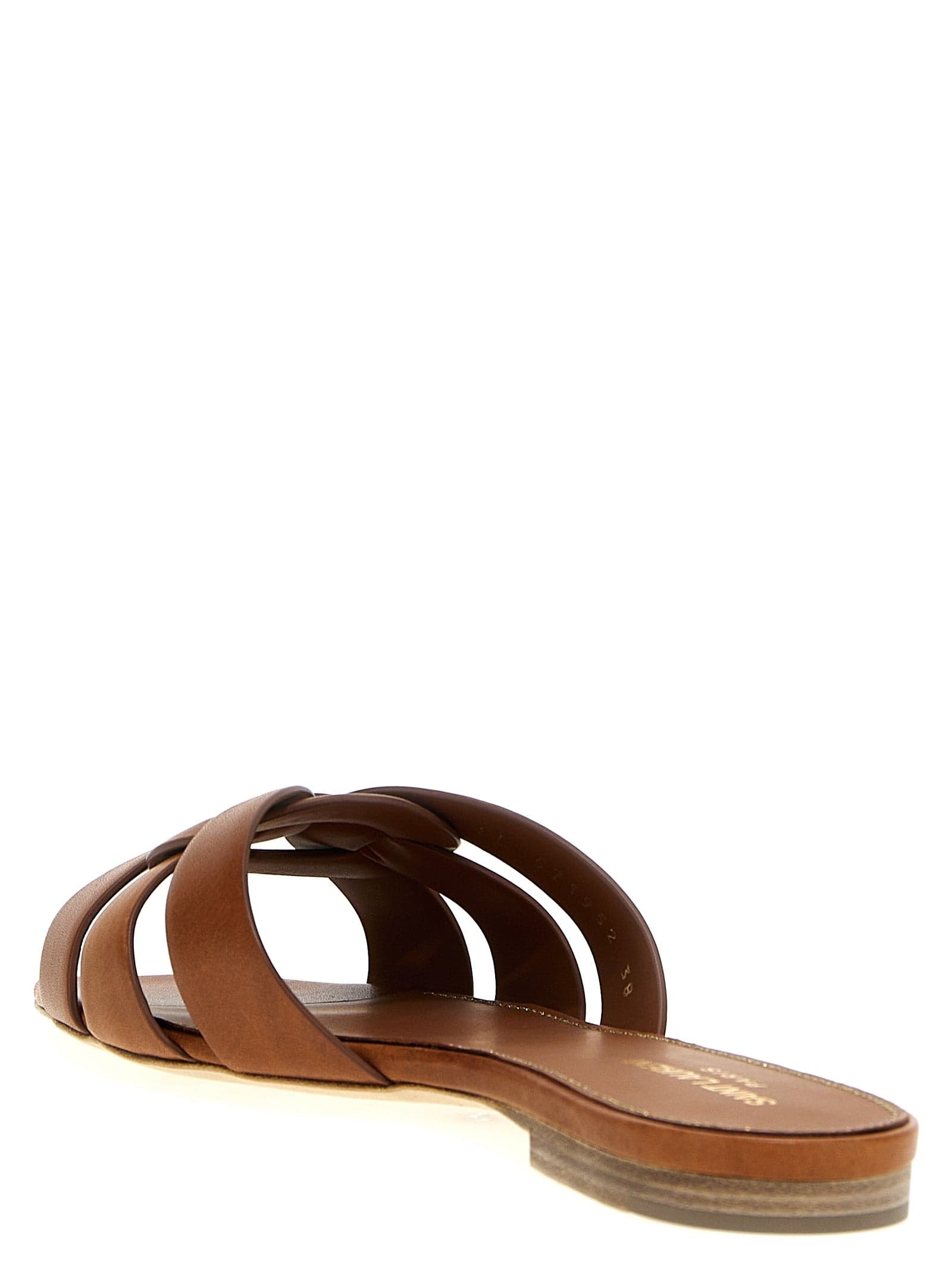 Brown Calfskin Slides - 3
