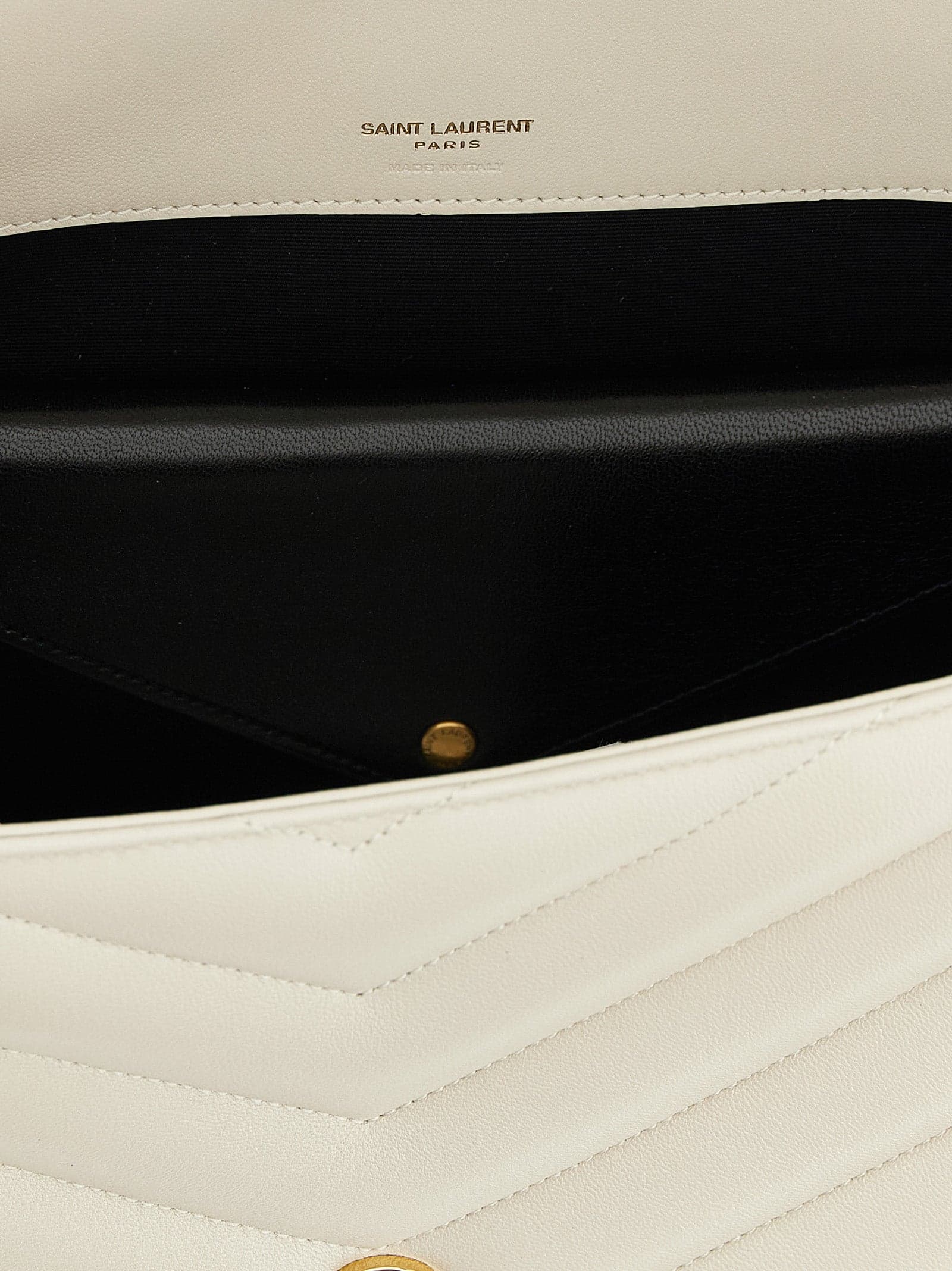 Beige Lamb Leather Shoulder Bag - 4