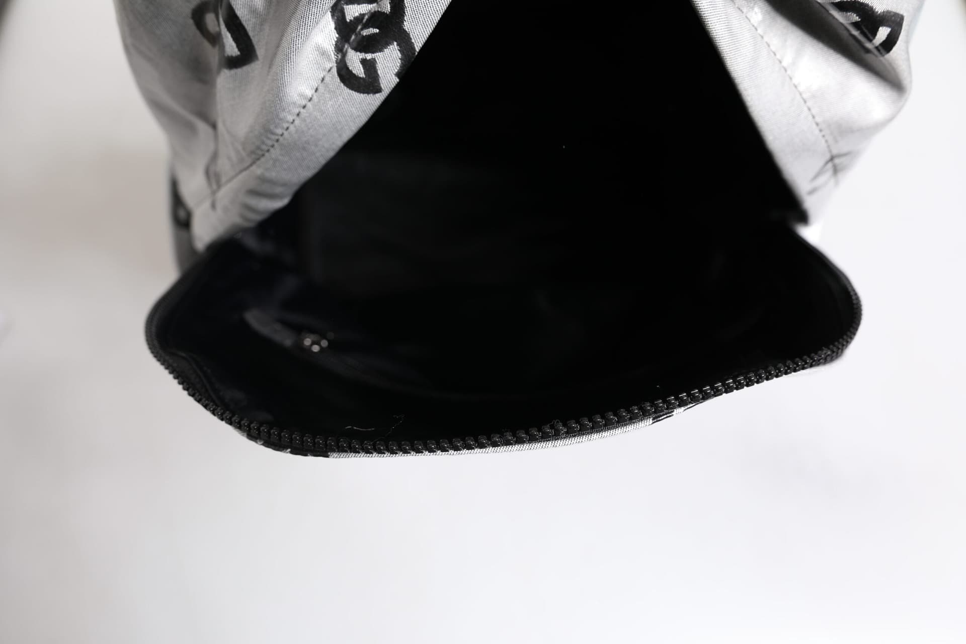 Polyester Gray Black DG Logo Plaque Backpack Bag - 7