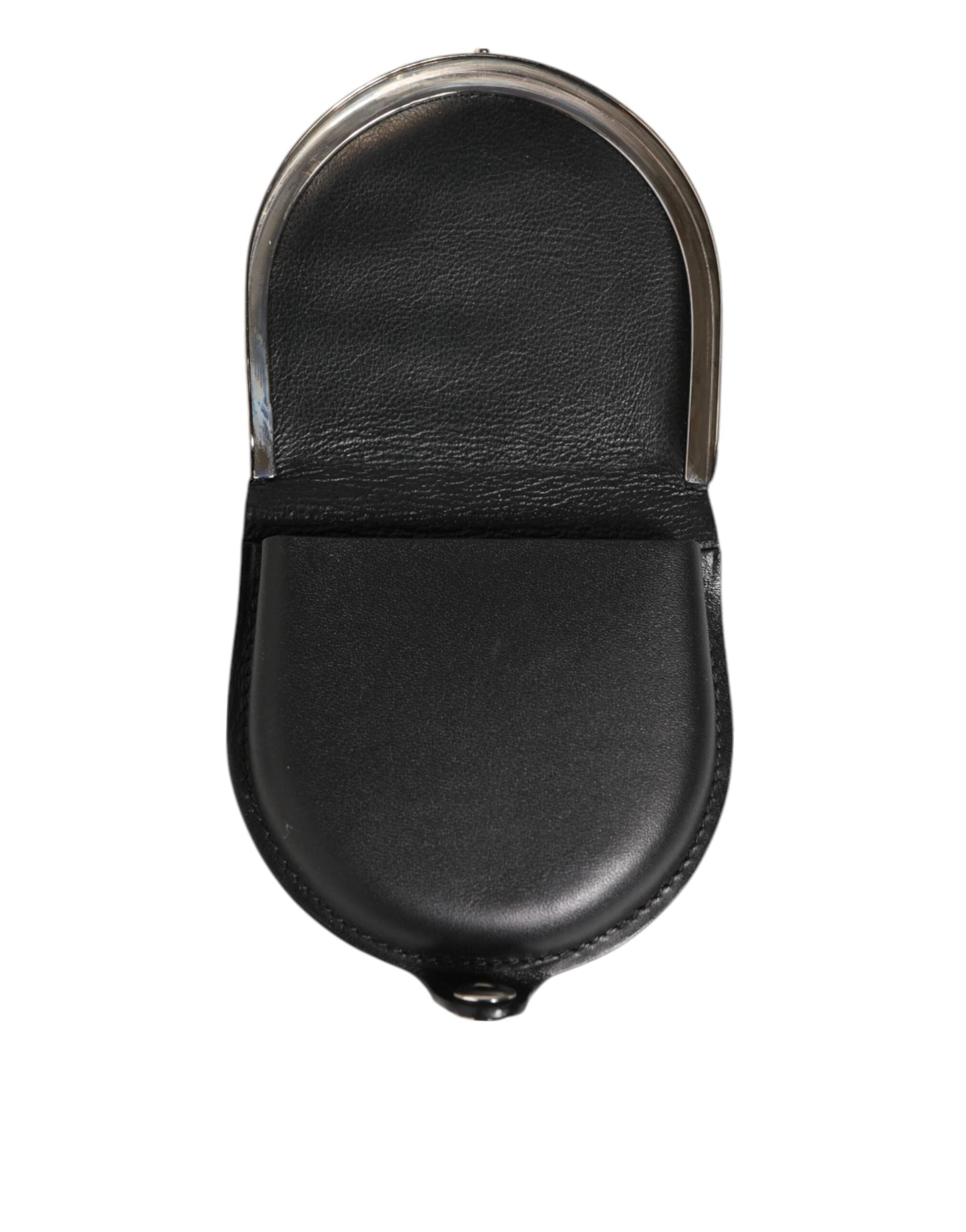 Black Polished Crocodile Leather Mens Coin Purse Wallet - 6