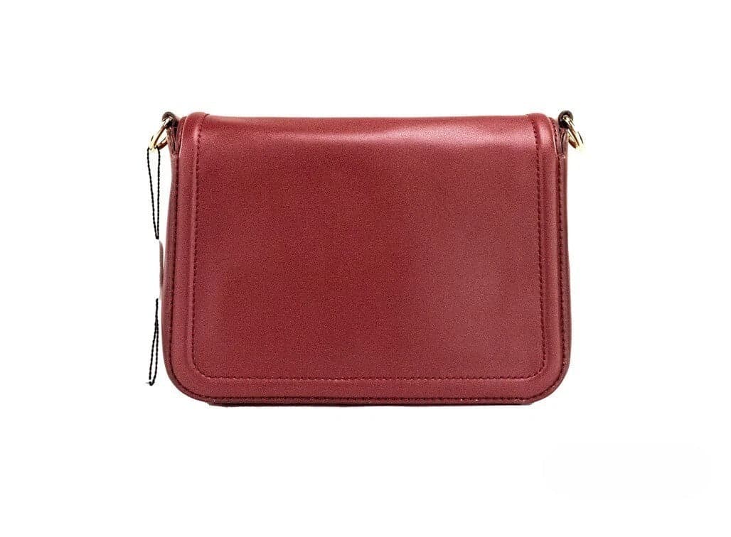 Marc Jacobs Medium Metal Signet Syrah Smooth Leather Flap Crossbody Purse Bag - 3