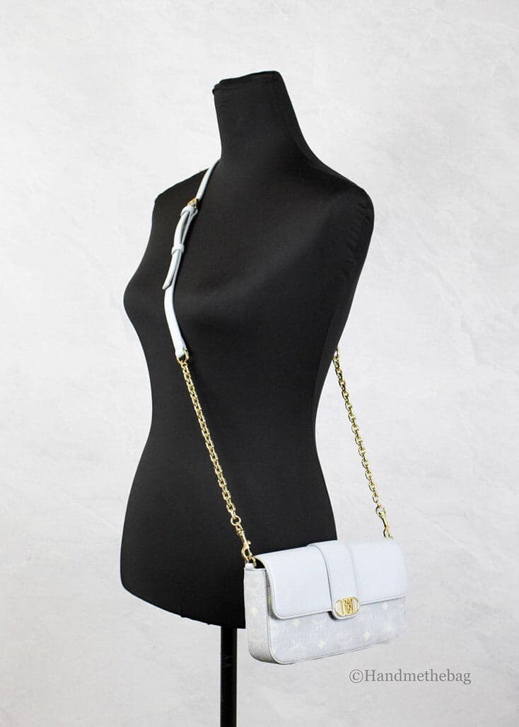 MCM Small Mode Travia Pebbled Visetos Leather Shoulder Crossbody Clutch Bag - 2
