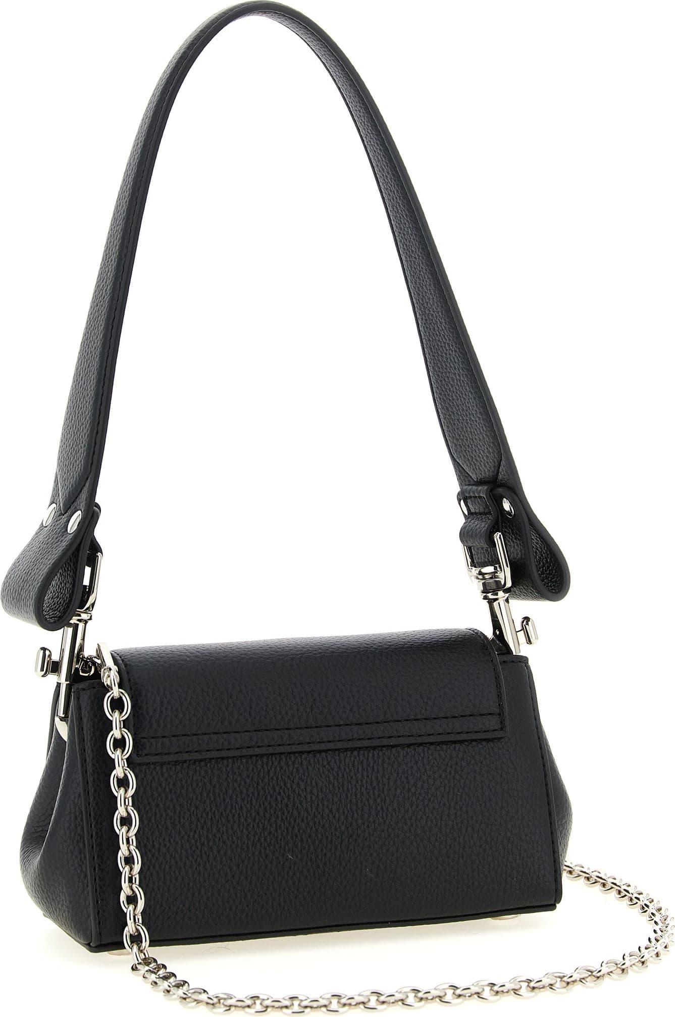 Black Polyethylene Shoulder Bag - 2