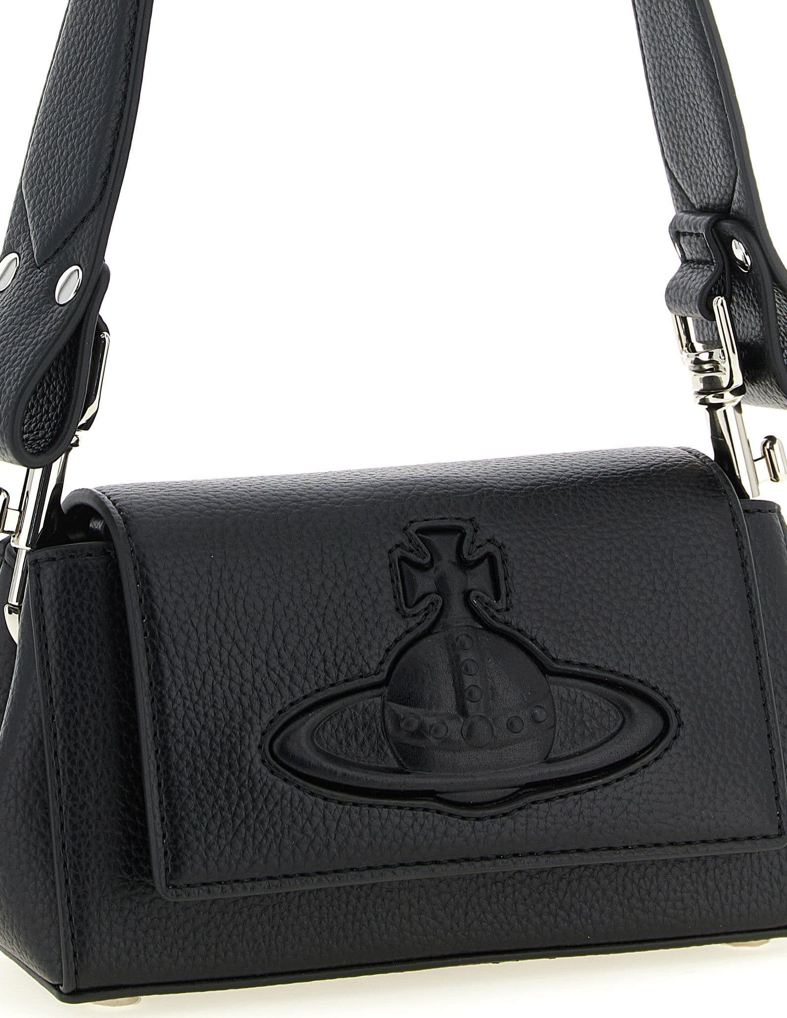 Black Polyethylene Shoulder Bag - 3