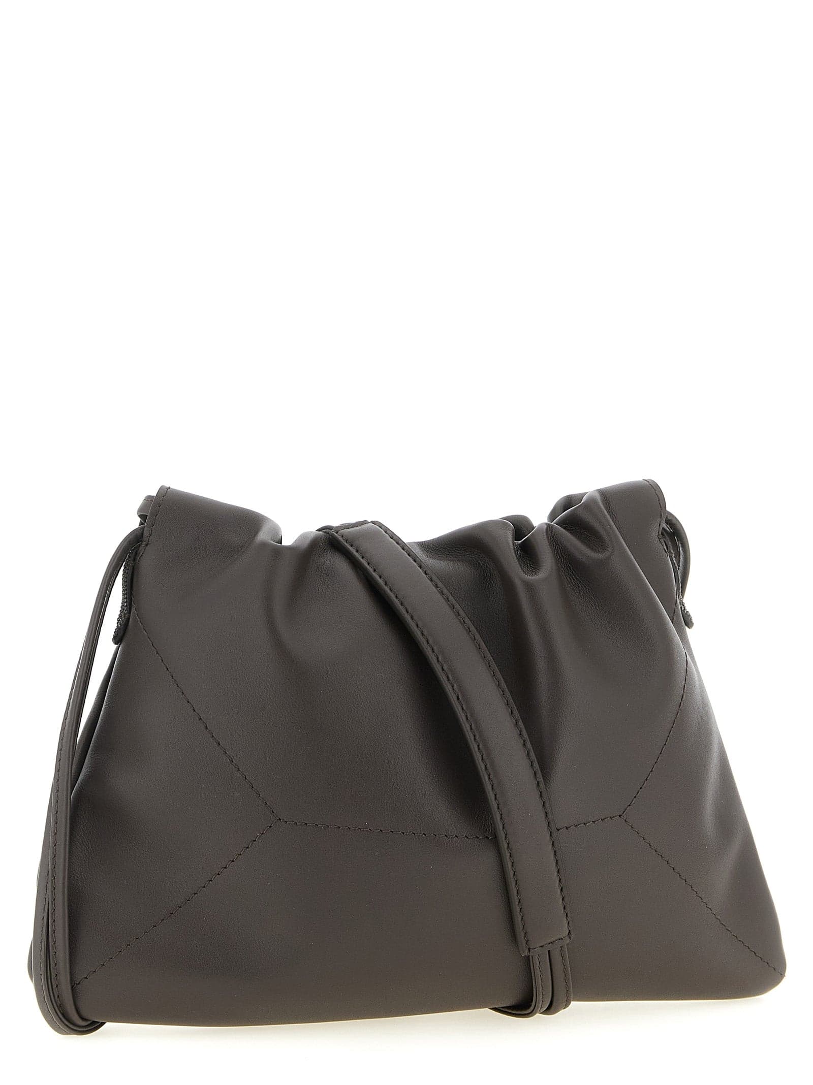 Brown Calfskin Clutch Bag - 2