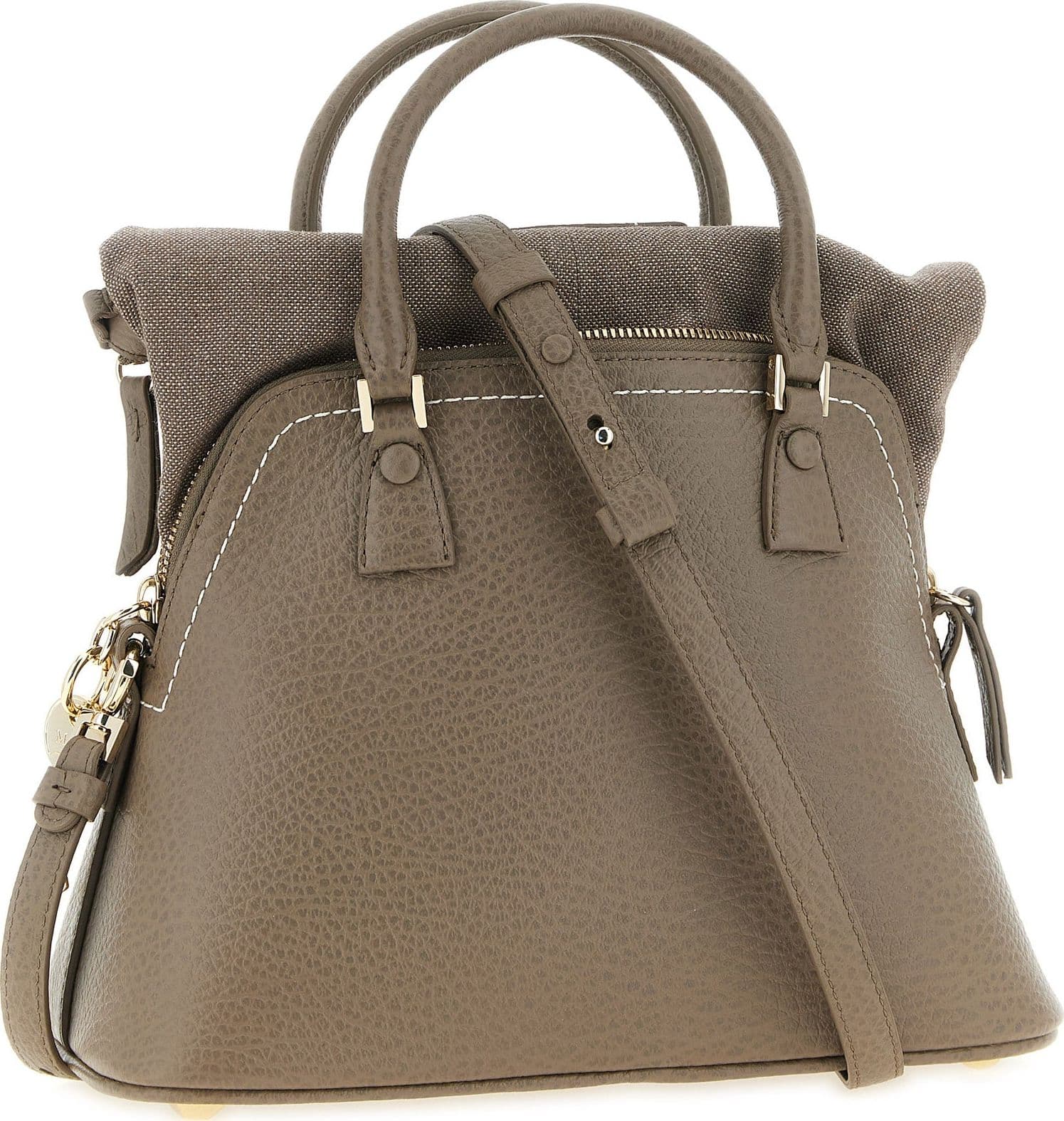 Gray Calfskin Shoulder Bag - 2