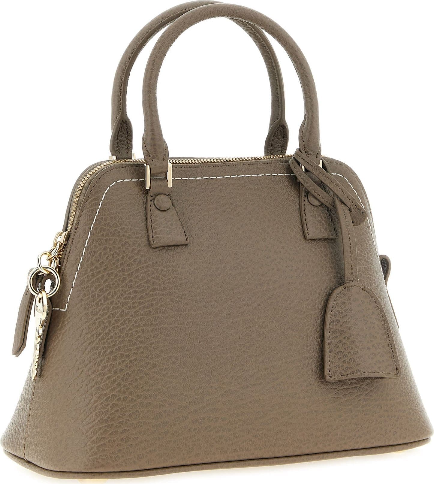 Gray Calfskin Shoulder Bag - 3