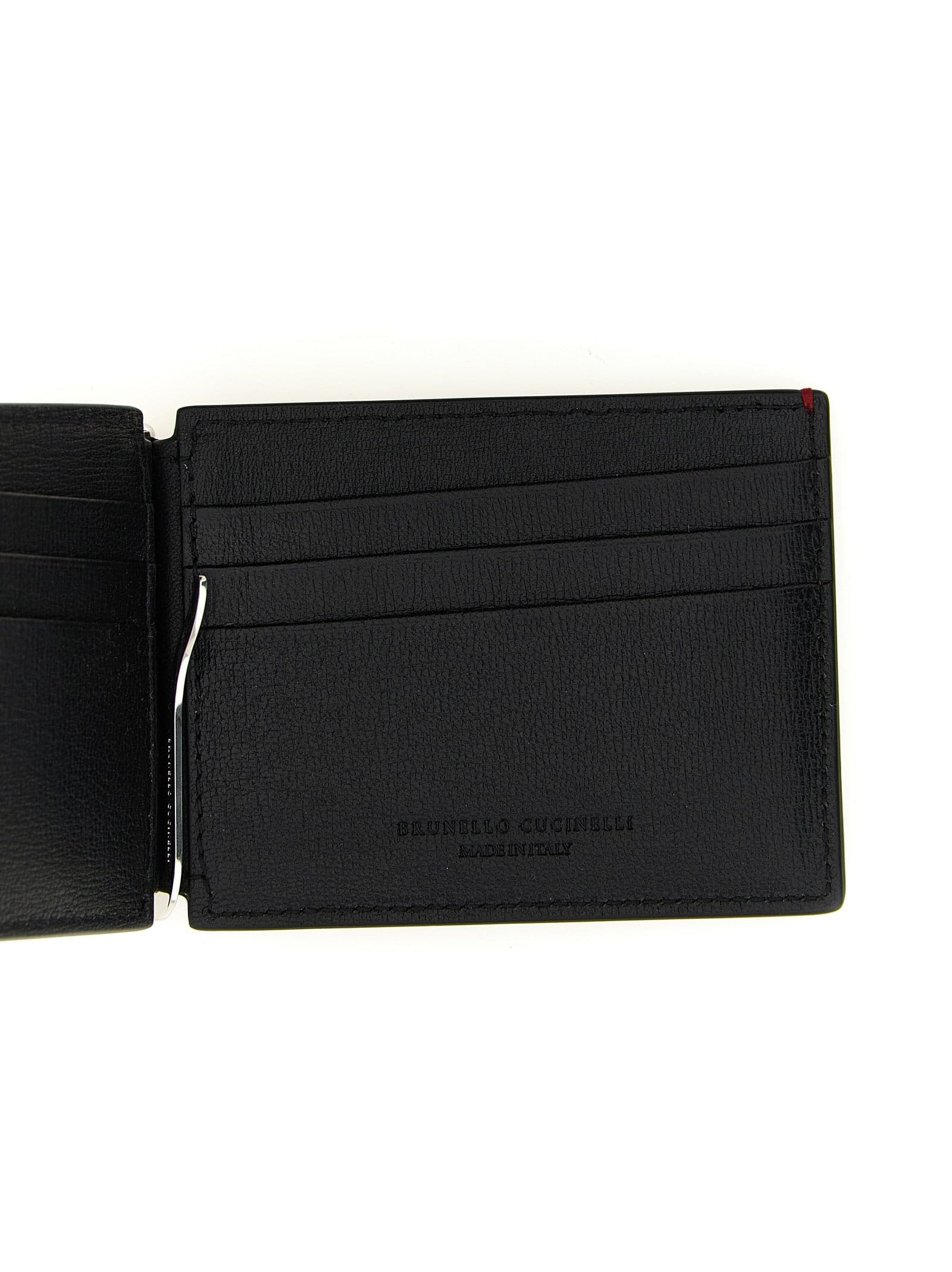 Black Goatskin Money Clip - 3